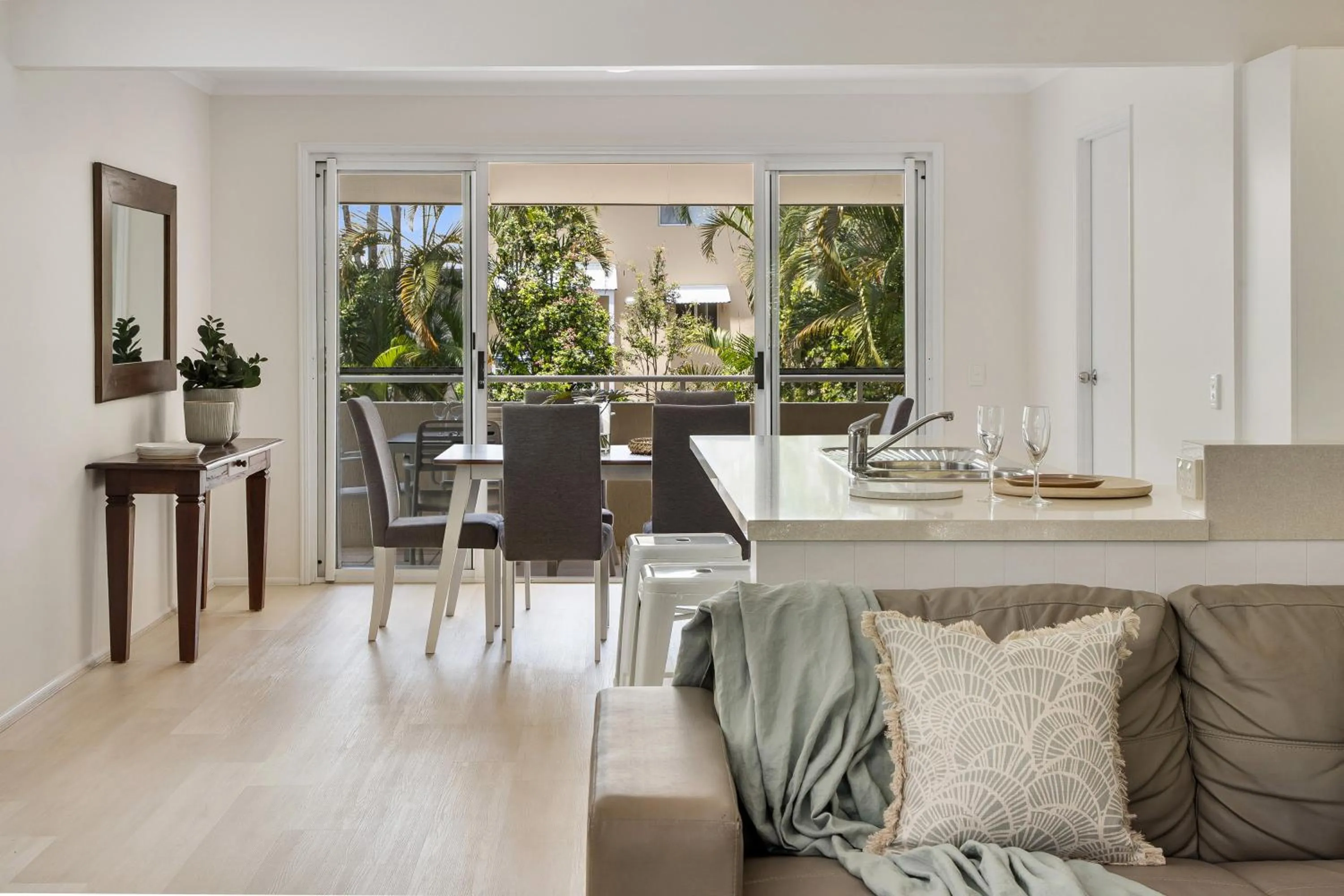 Living room in Sunset Cove Noosa