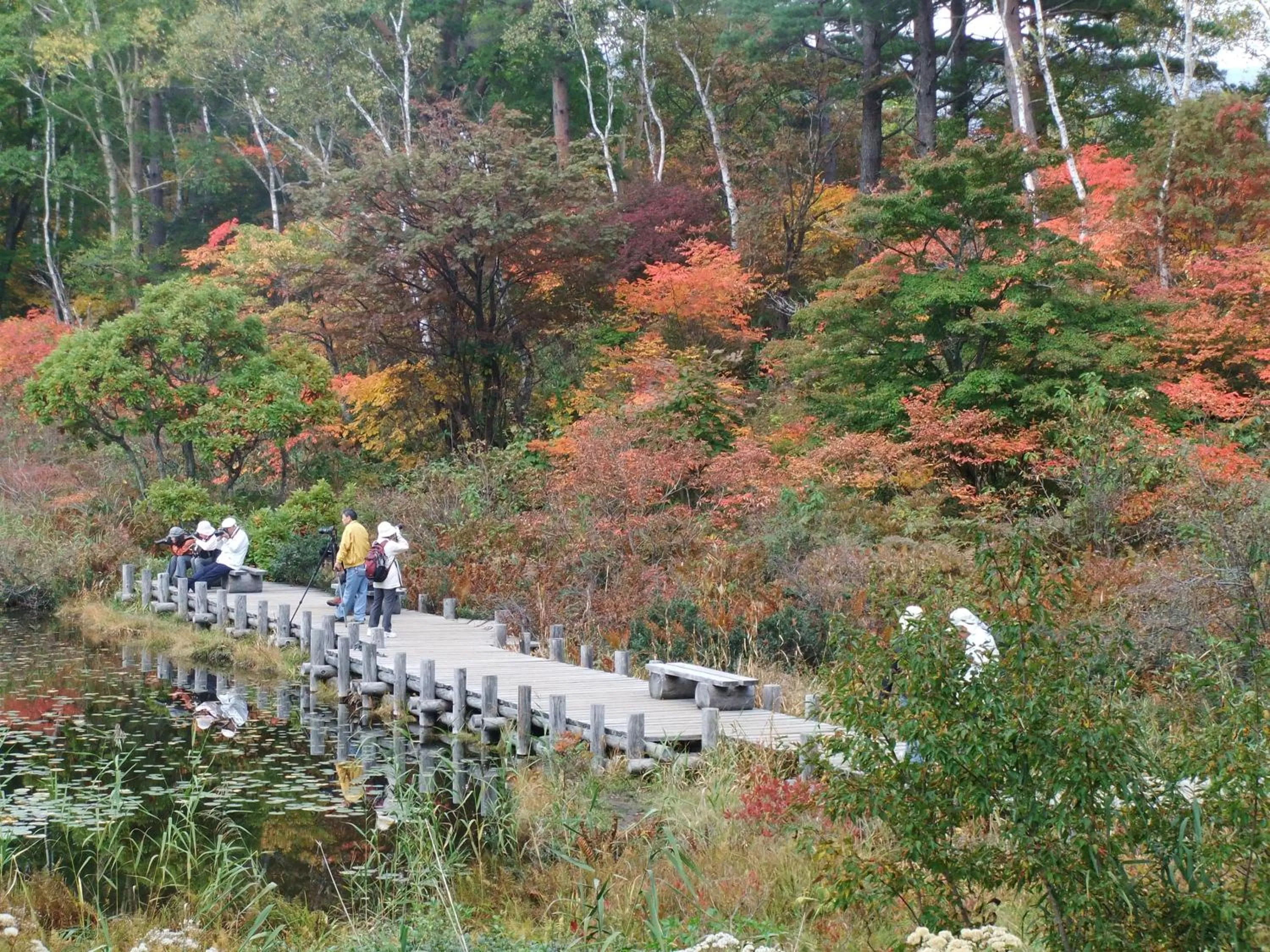 group of guests in Shiga Park Hotel