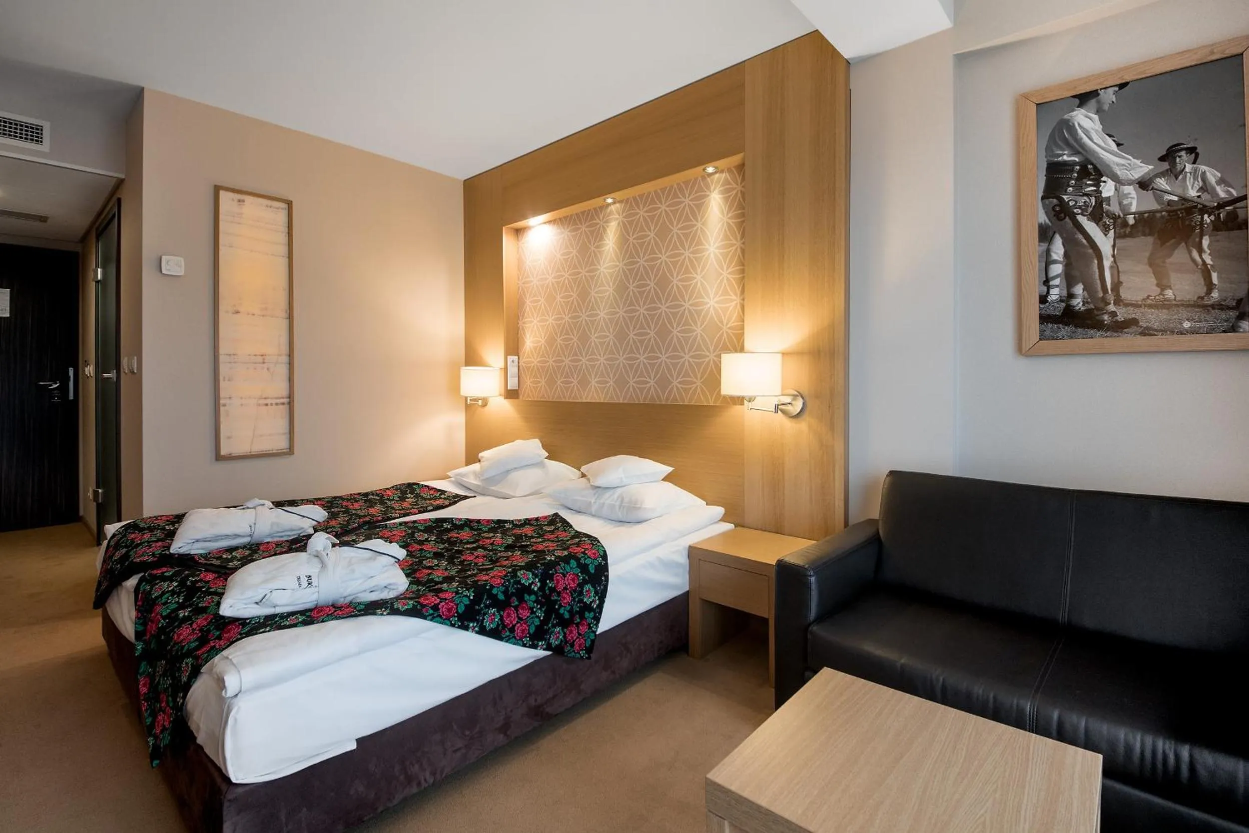 Bed in Hotel BUKOVINA