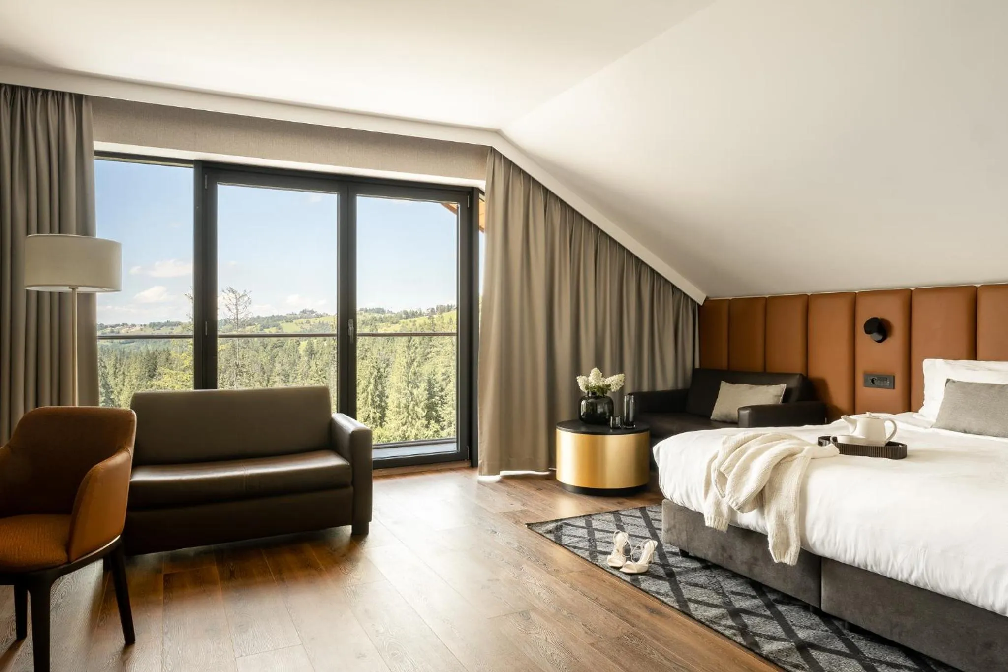 Bed in Hotel BUKOVINA