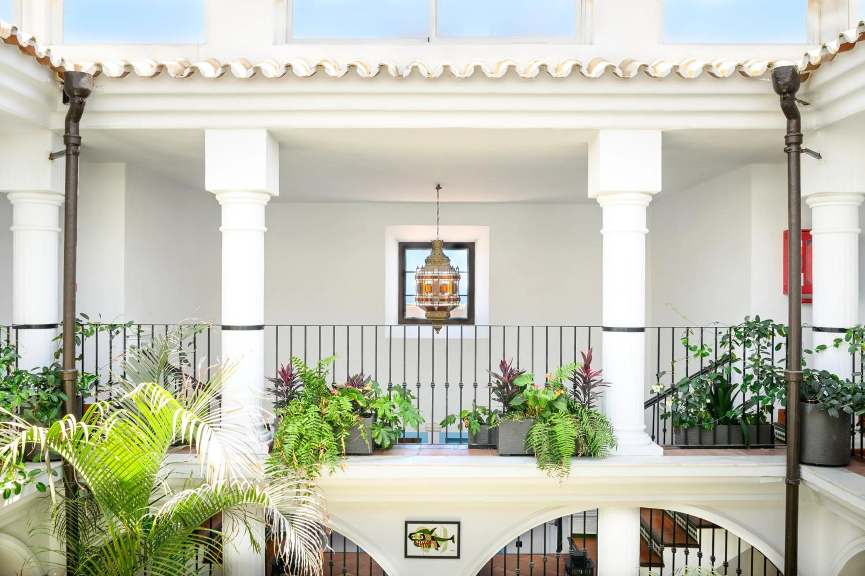 Property building in Hotel La Fonda