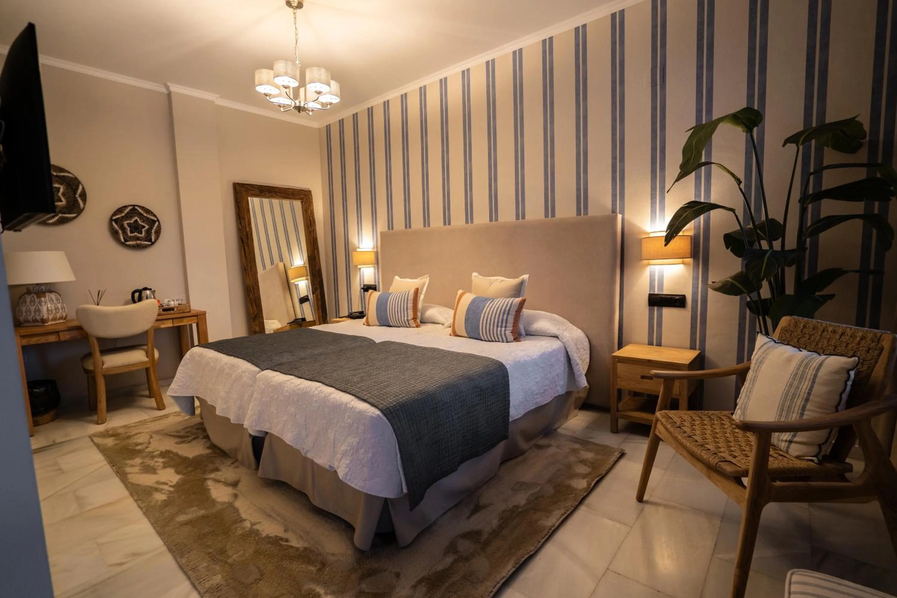 Bed in Hotel La Fonda