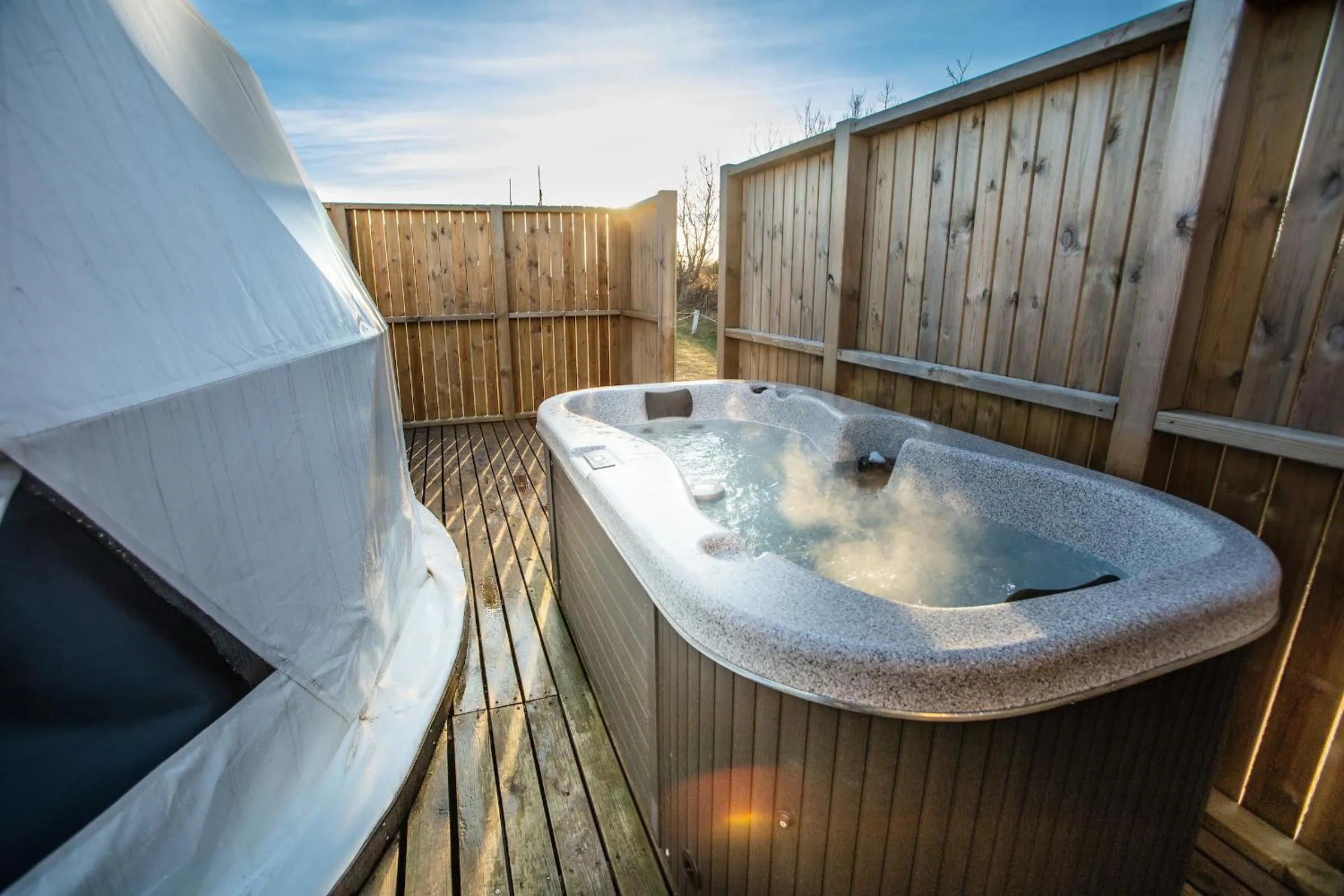 Hot Tub in Reykjavik Domes