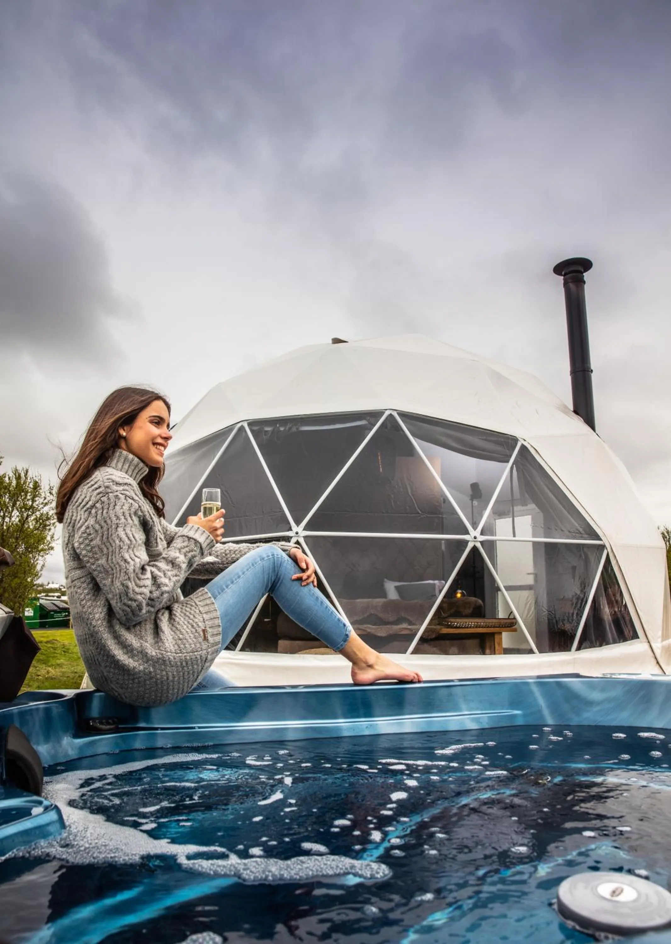 Hot Tub in Reykjavik Domes