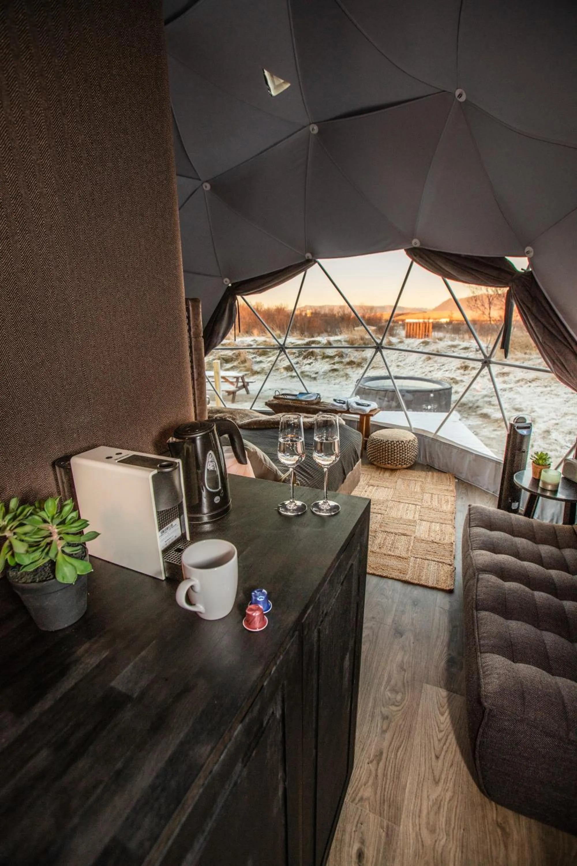 Coffee/tea facilities in Reykjavik Domes