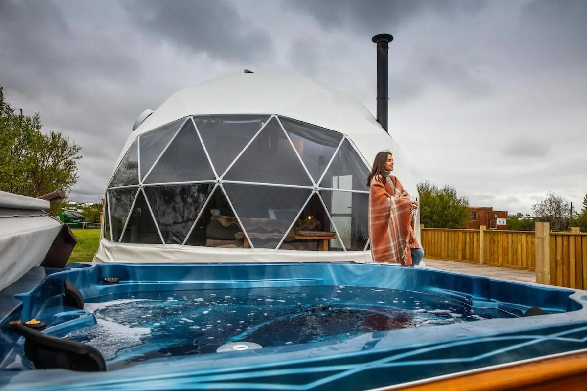 Hot Tub in Reykjavik Domes
