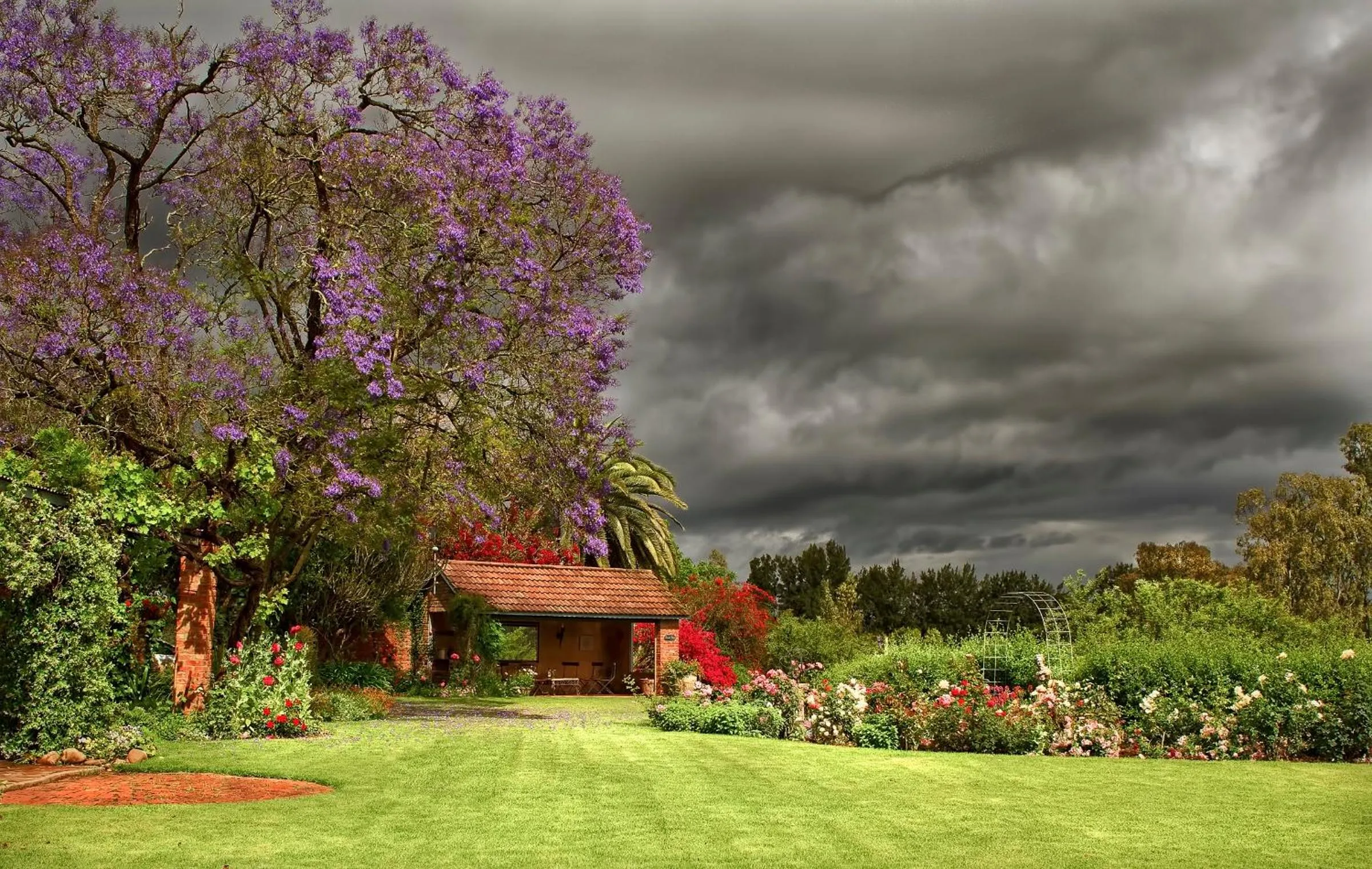 Garden view in Gerald's Gift Guest House