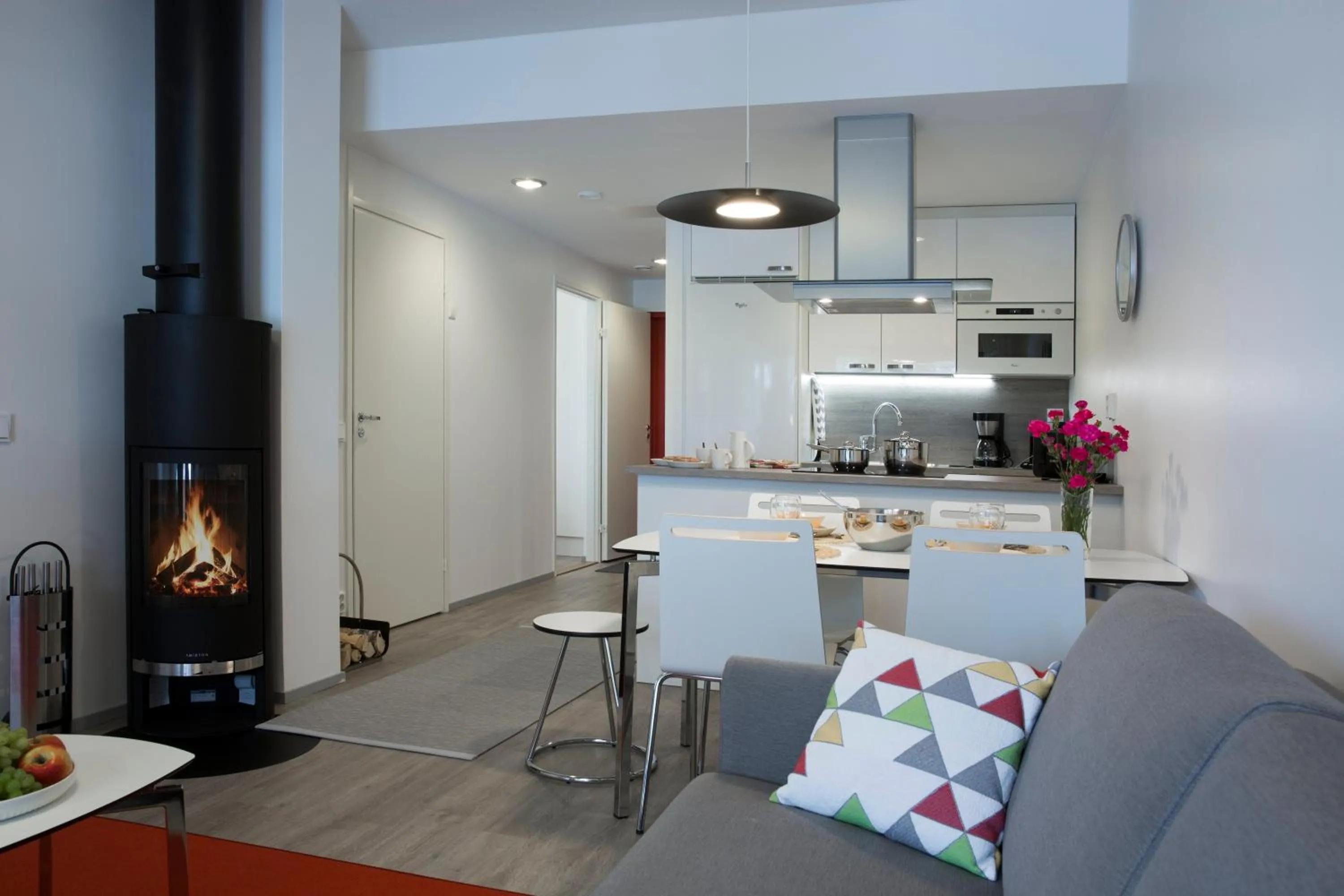 Kitchen or kitchenette in Holiday Club Kuusamon Tropiikki