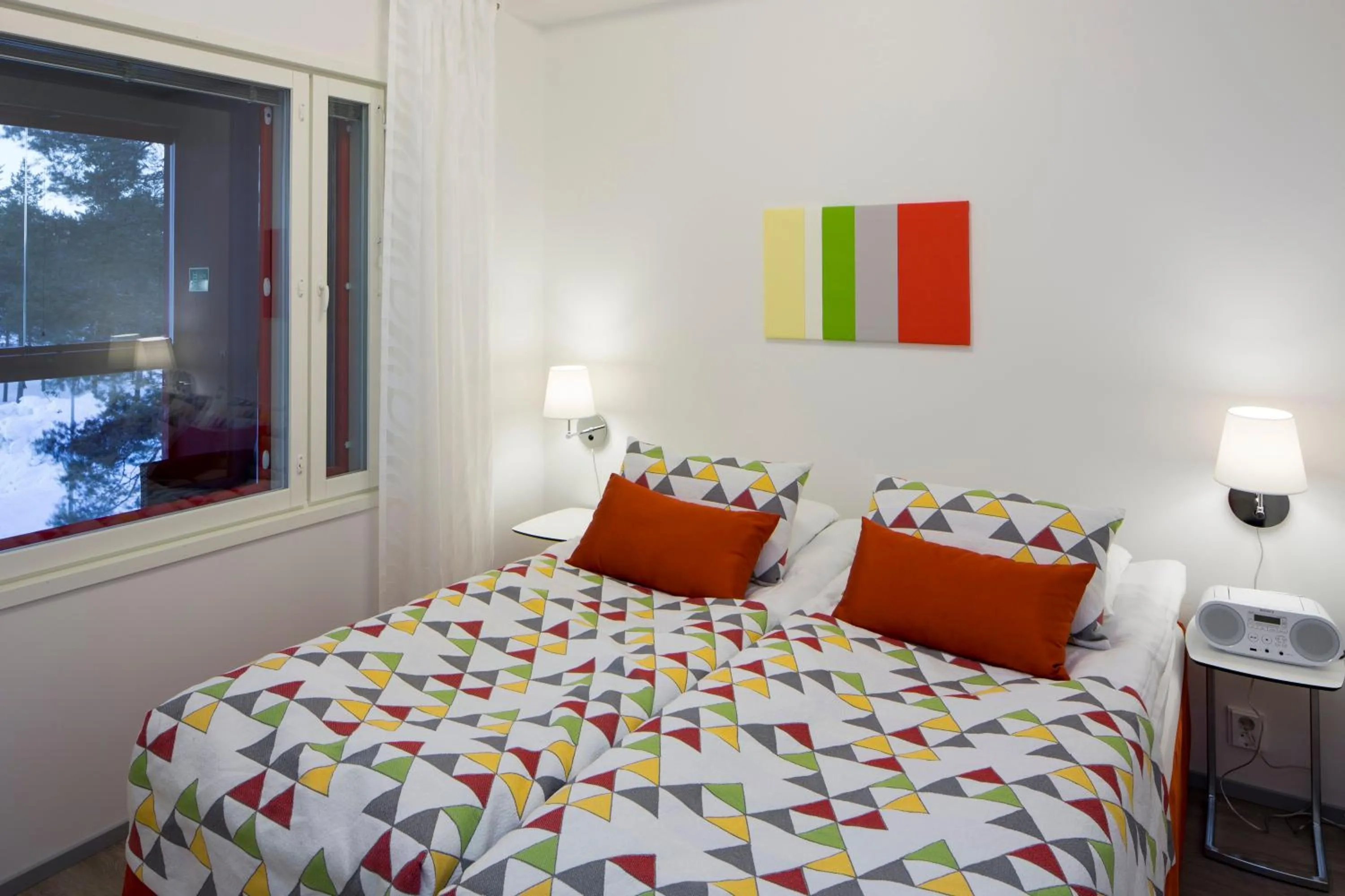 Bed in Holiday Club Kuusamon Tropiikki