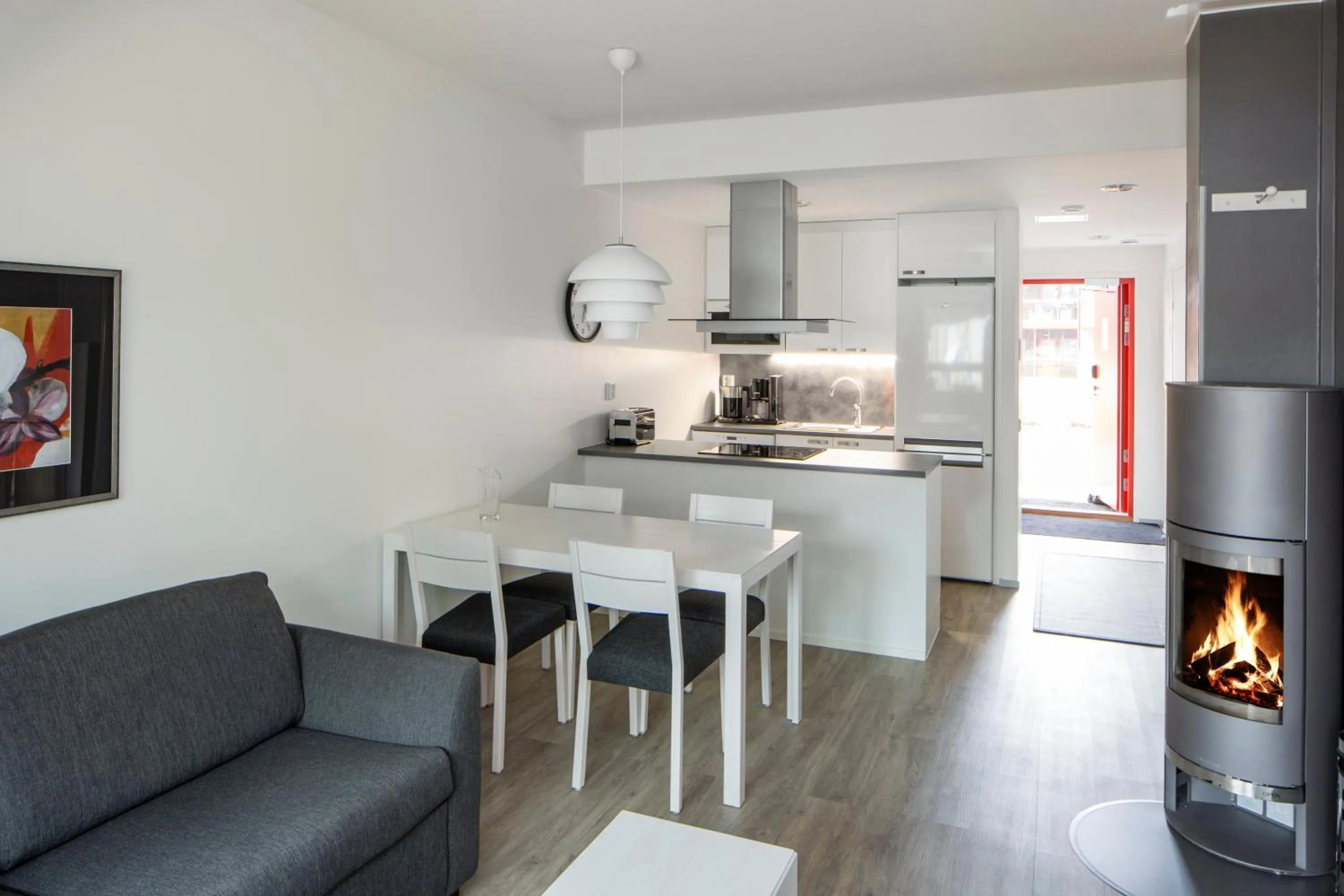 Kitchen or kitchenette in Holiday Club Kuusamon Tropiikki