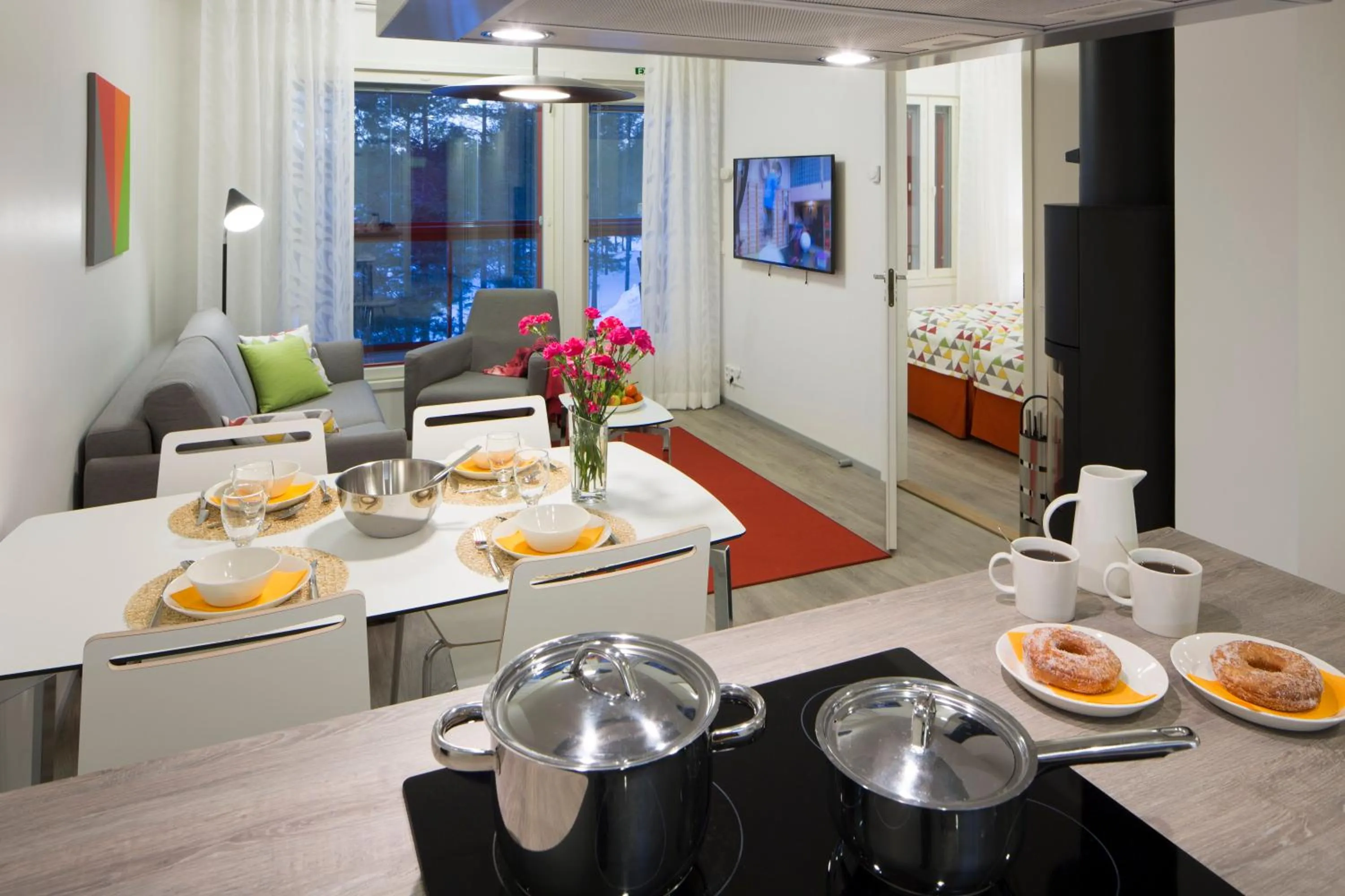 Dining area in Holiday Club Kuusamon Tropiikki