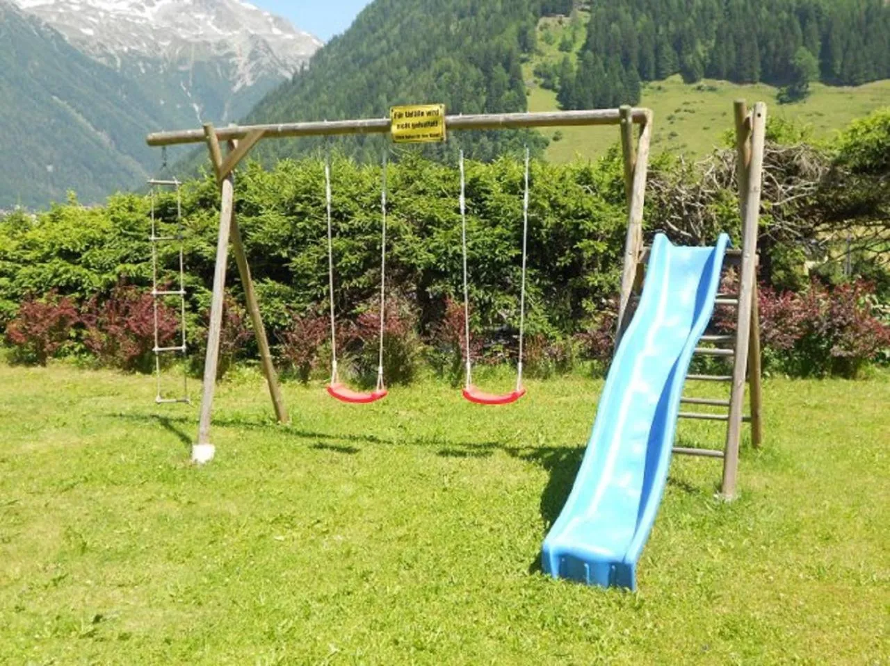 Children play ground in Hotel Pension Oswald