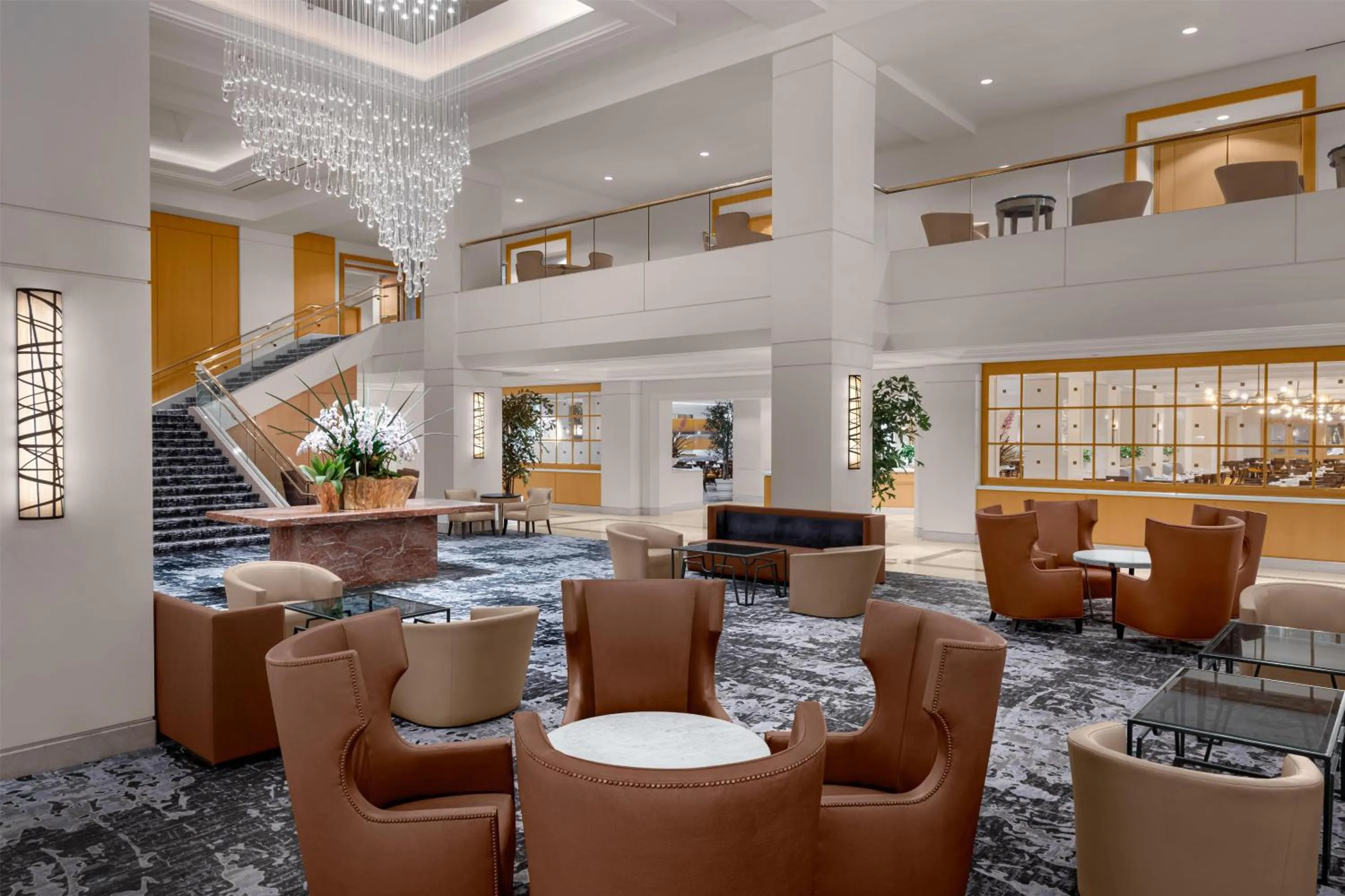 Lobby or reception in Hilton Los Angeles Airport