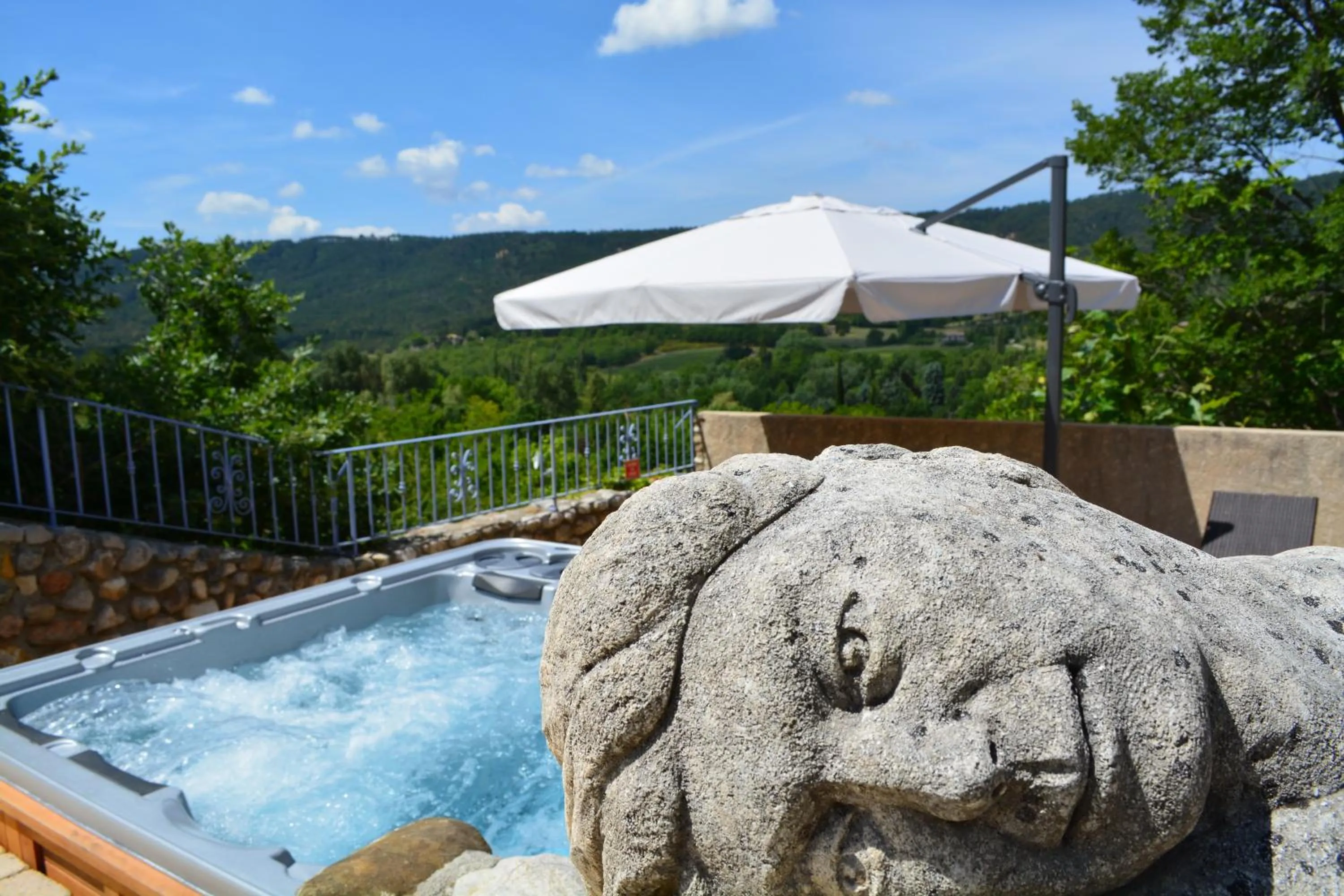 Hot Tub in Hôtel Le Colombier