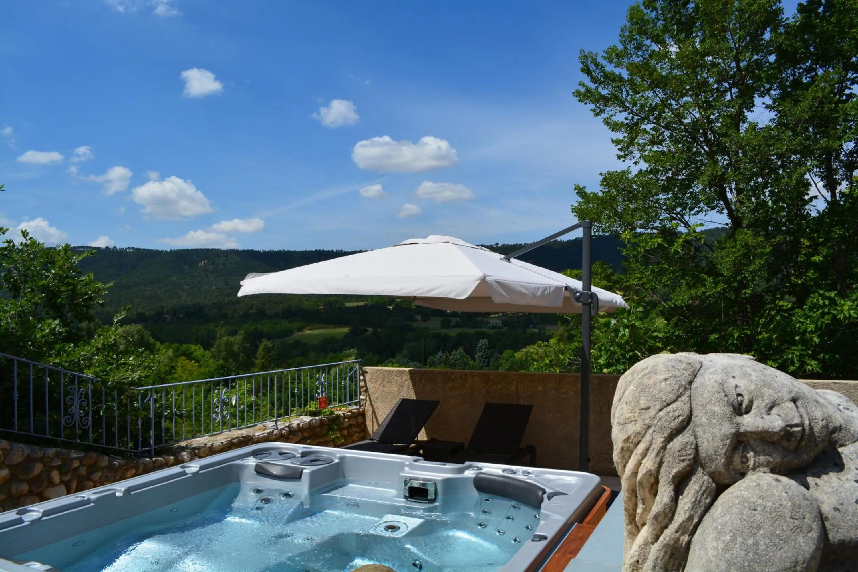 Hot Tub in Hôtel Le Colombier