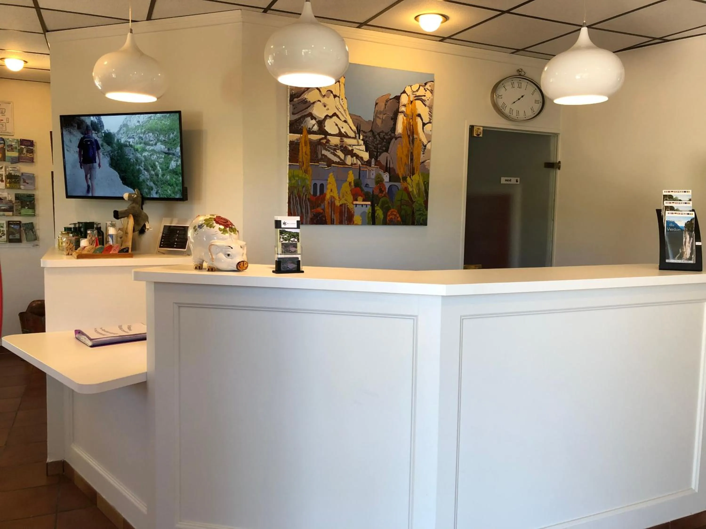 Lobby or reception in Hôtel Le Colombier