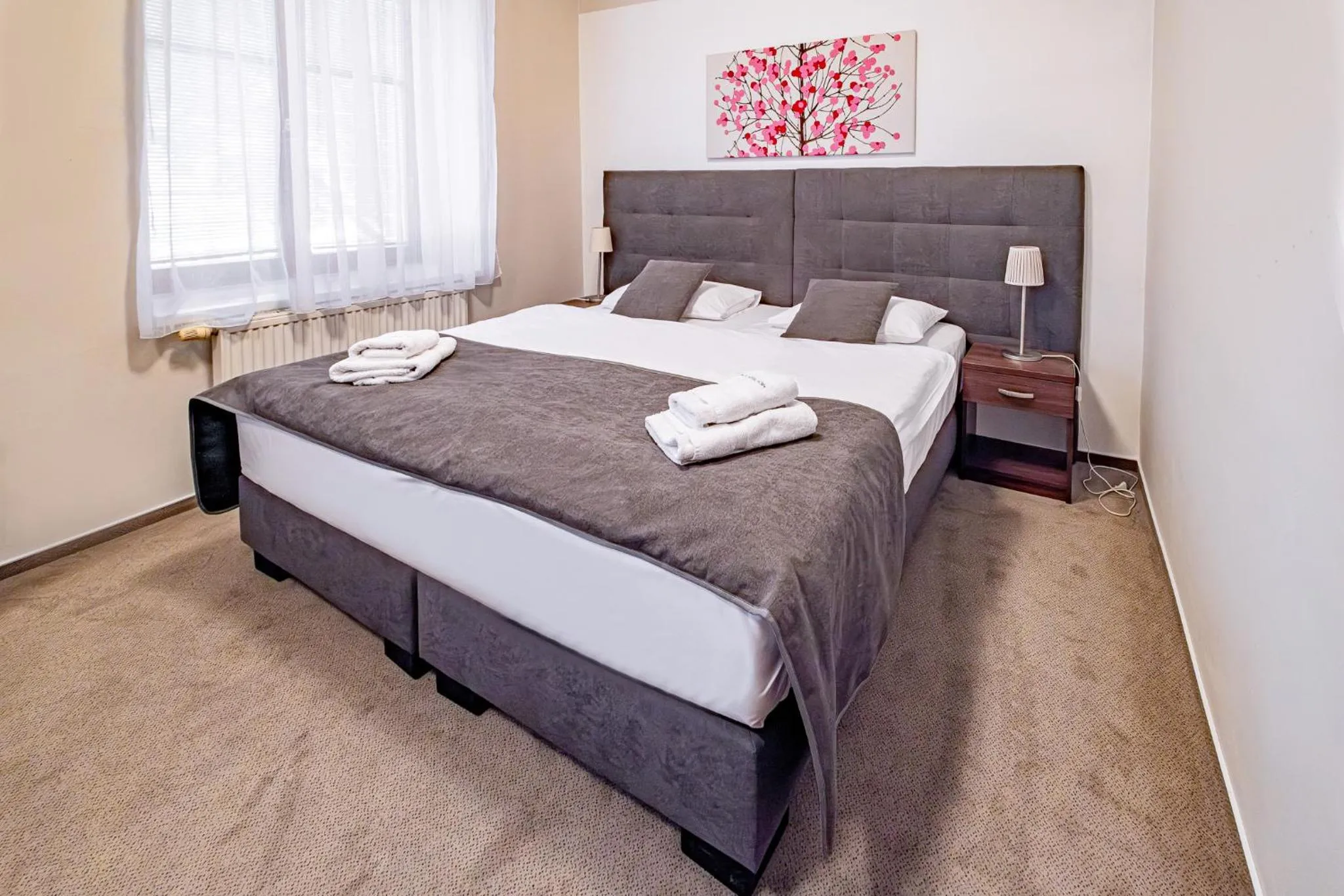 Bed in Relax Hotel Stork