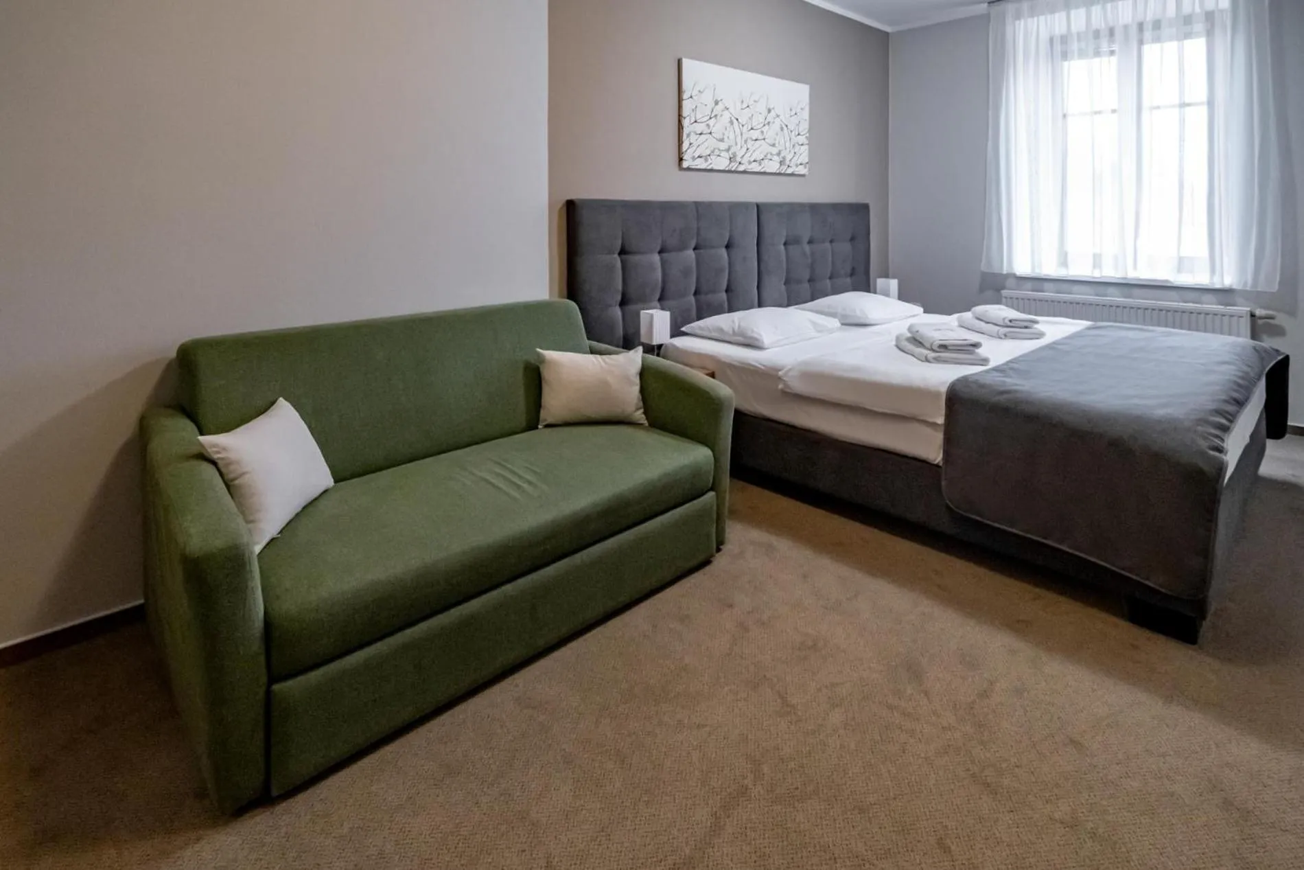 Bed in Relax Hotel Stork