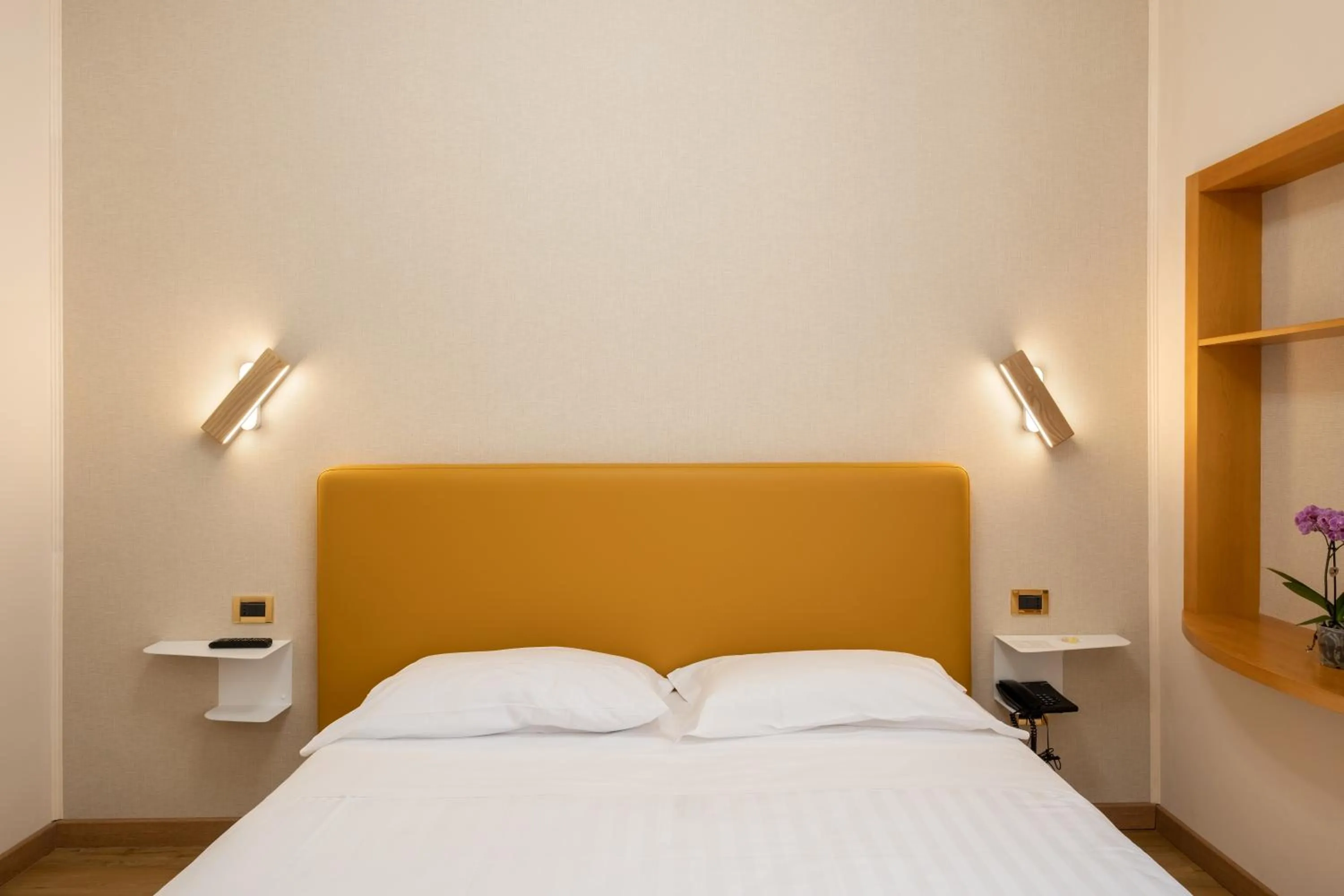 Bed in Hotel Santa Prisca