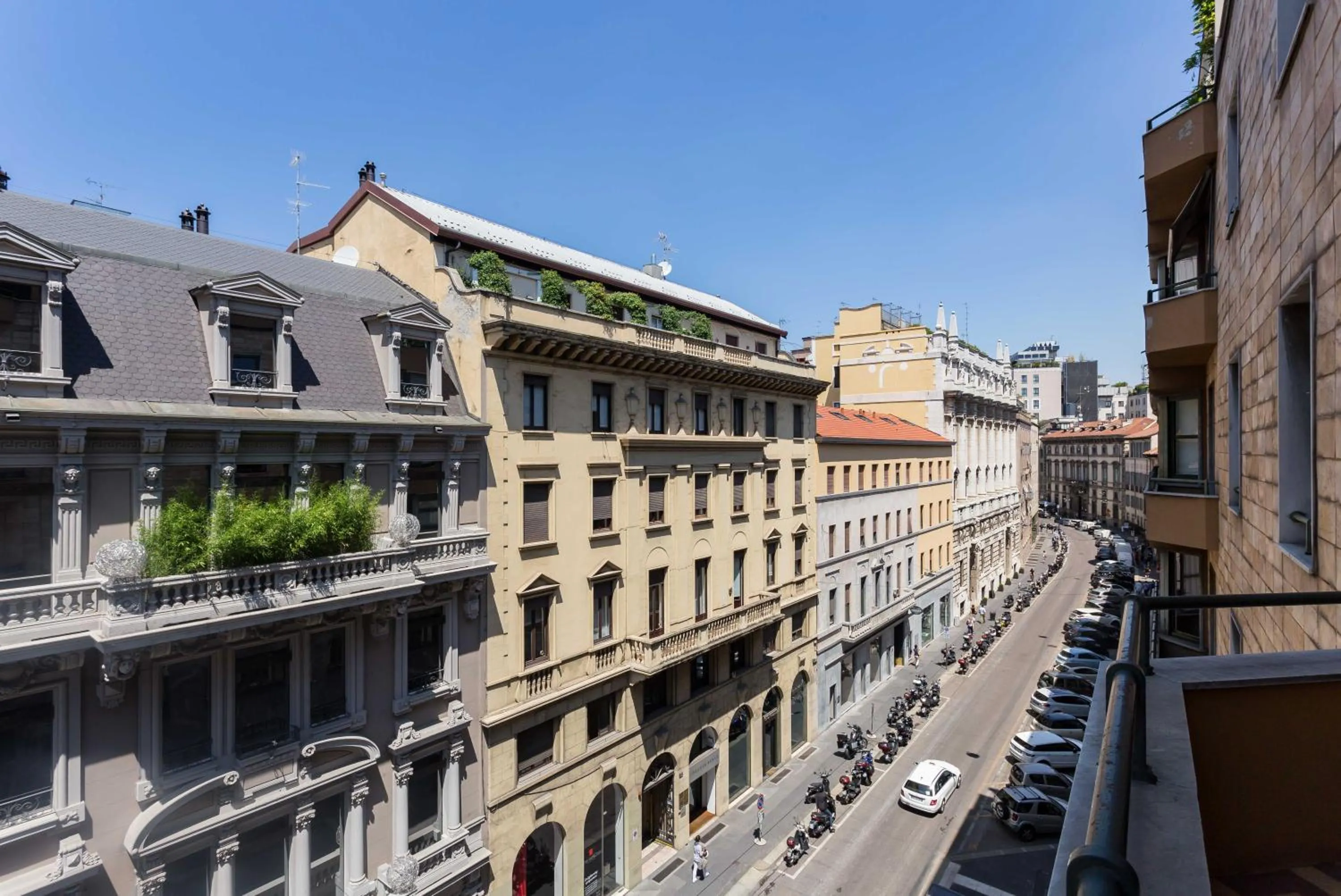 City view in ApartHotel Durini