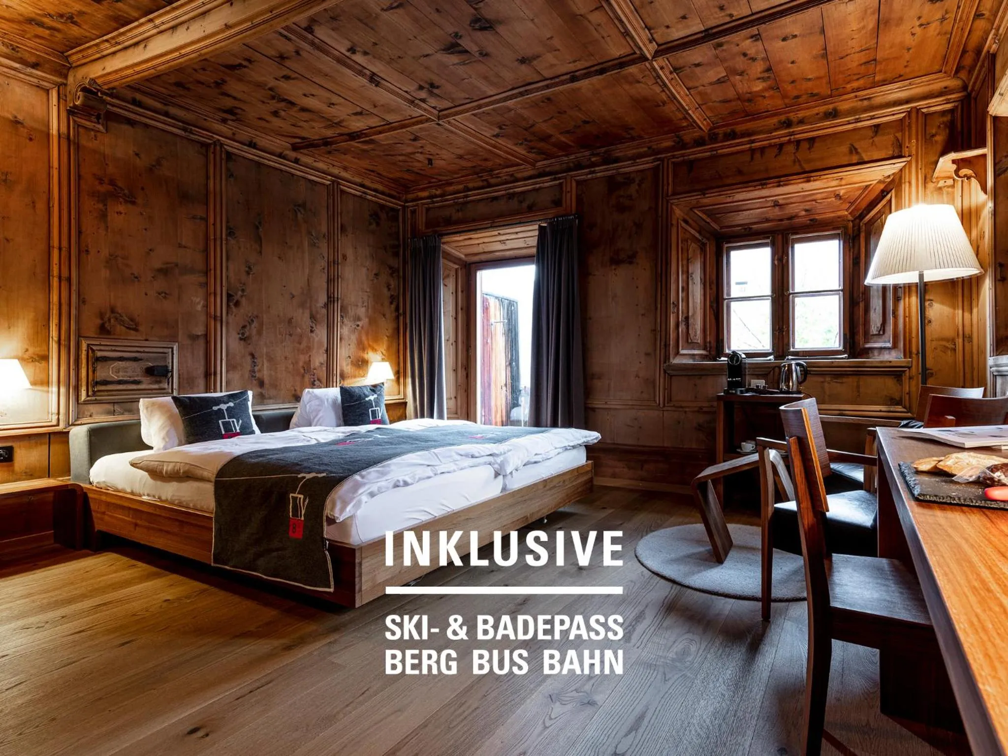 Bed in Engadiner Boutique-Hotel GuardaVal