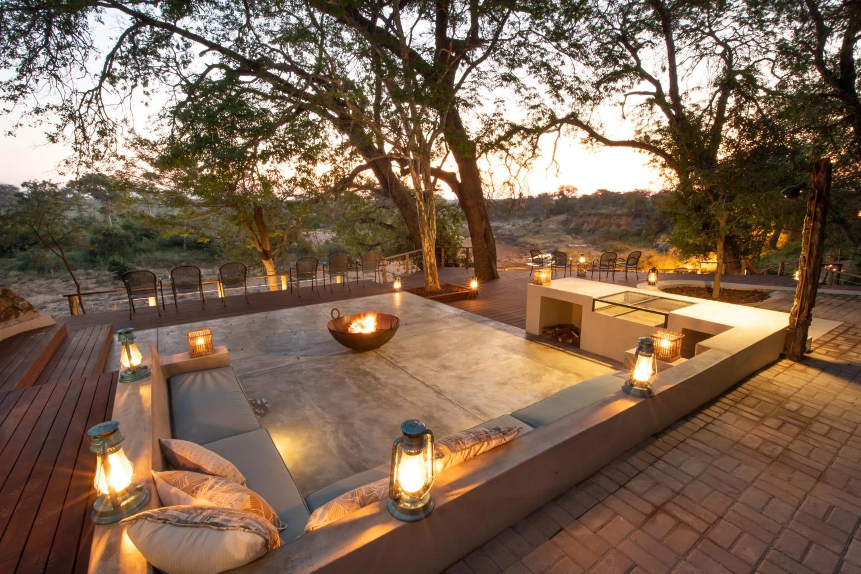 Patio in Nyala Safari Lodge