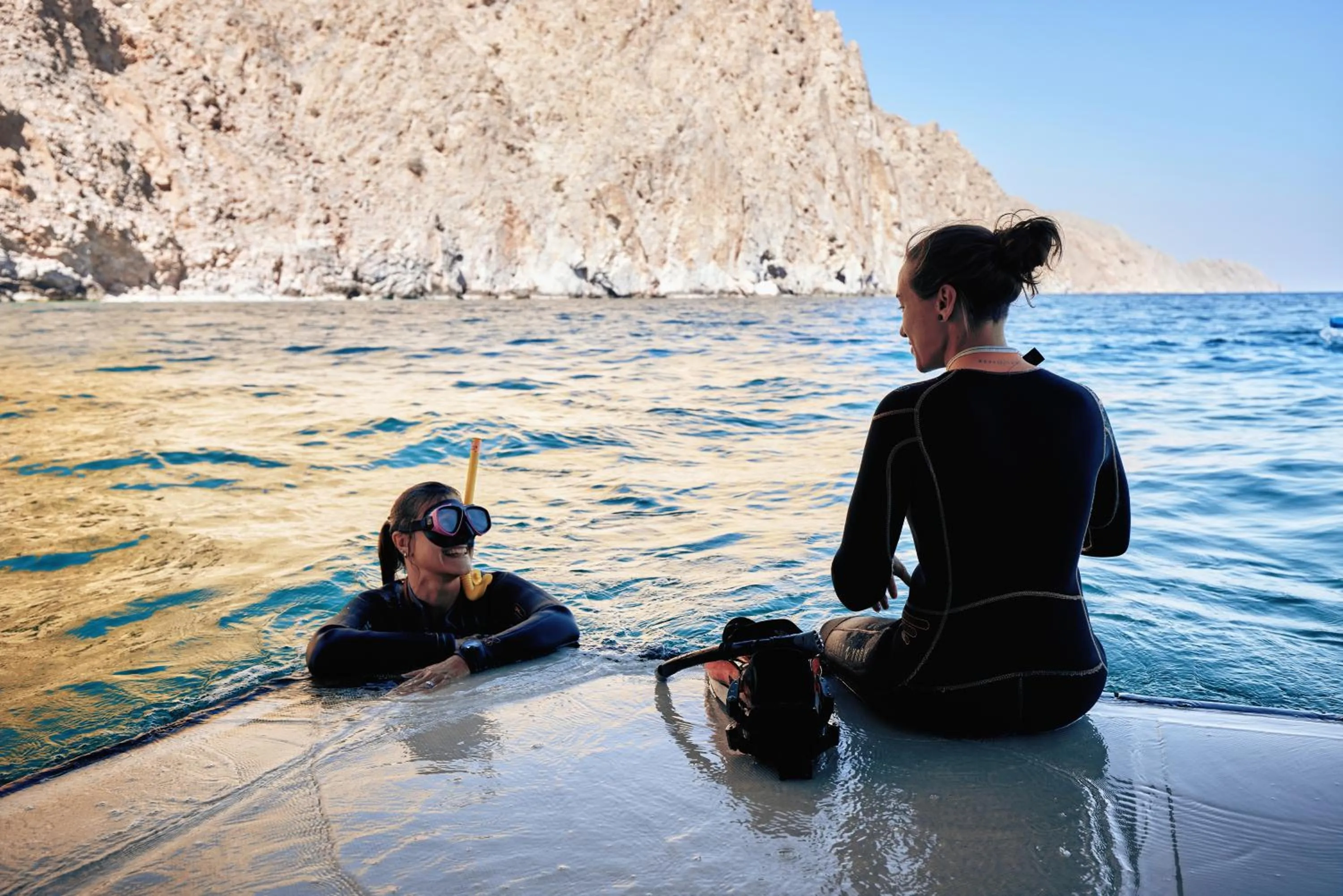 Snorkeling in Six Senses Zighy Bay