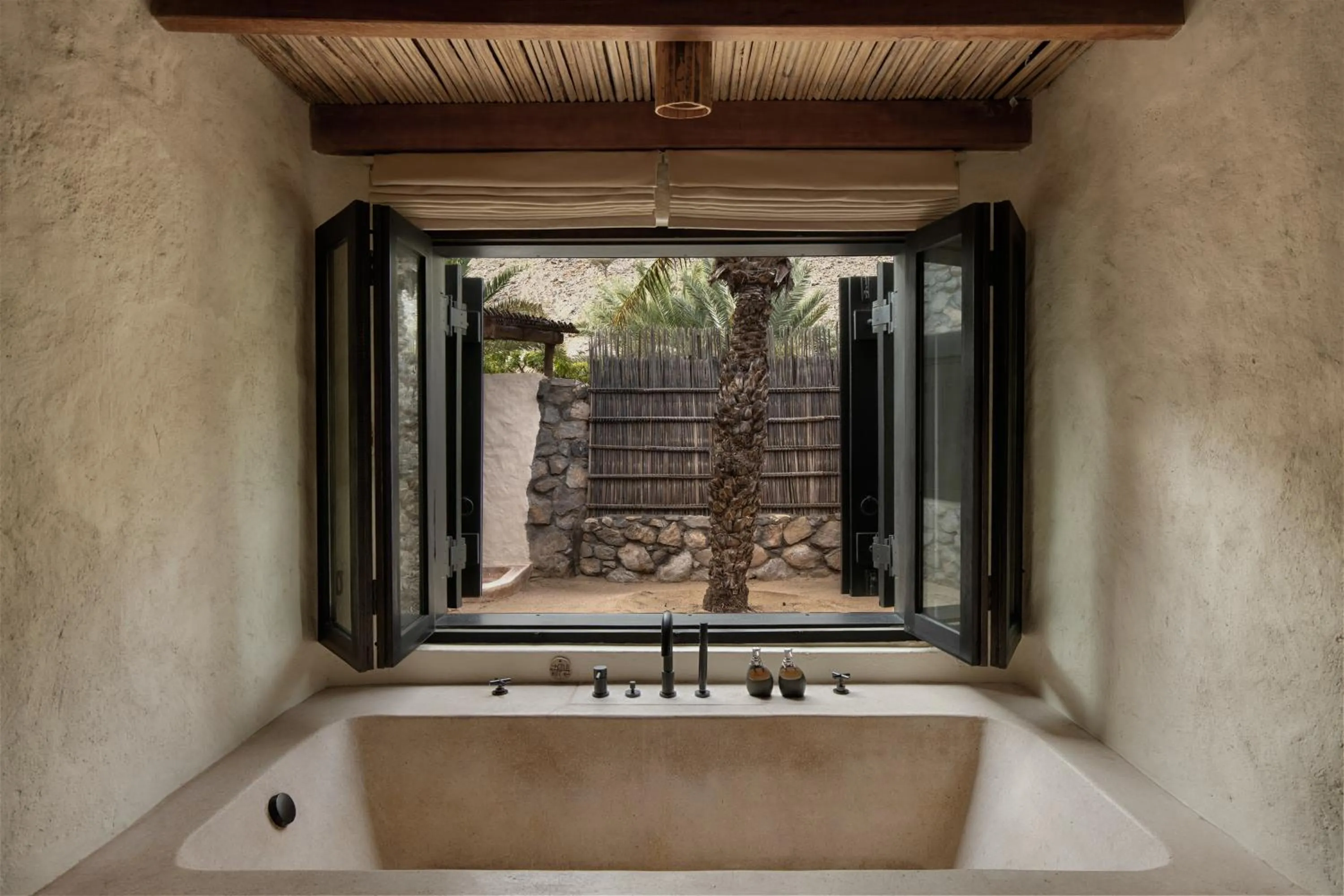 Bathroom in Six Senses Zighy Bay