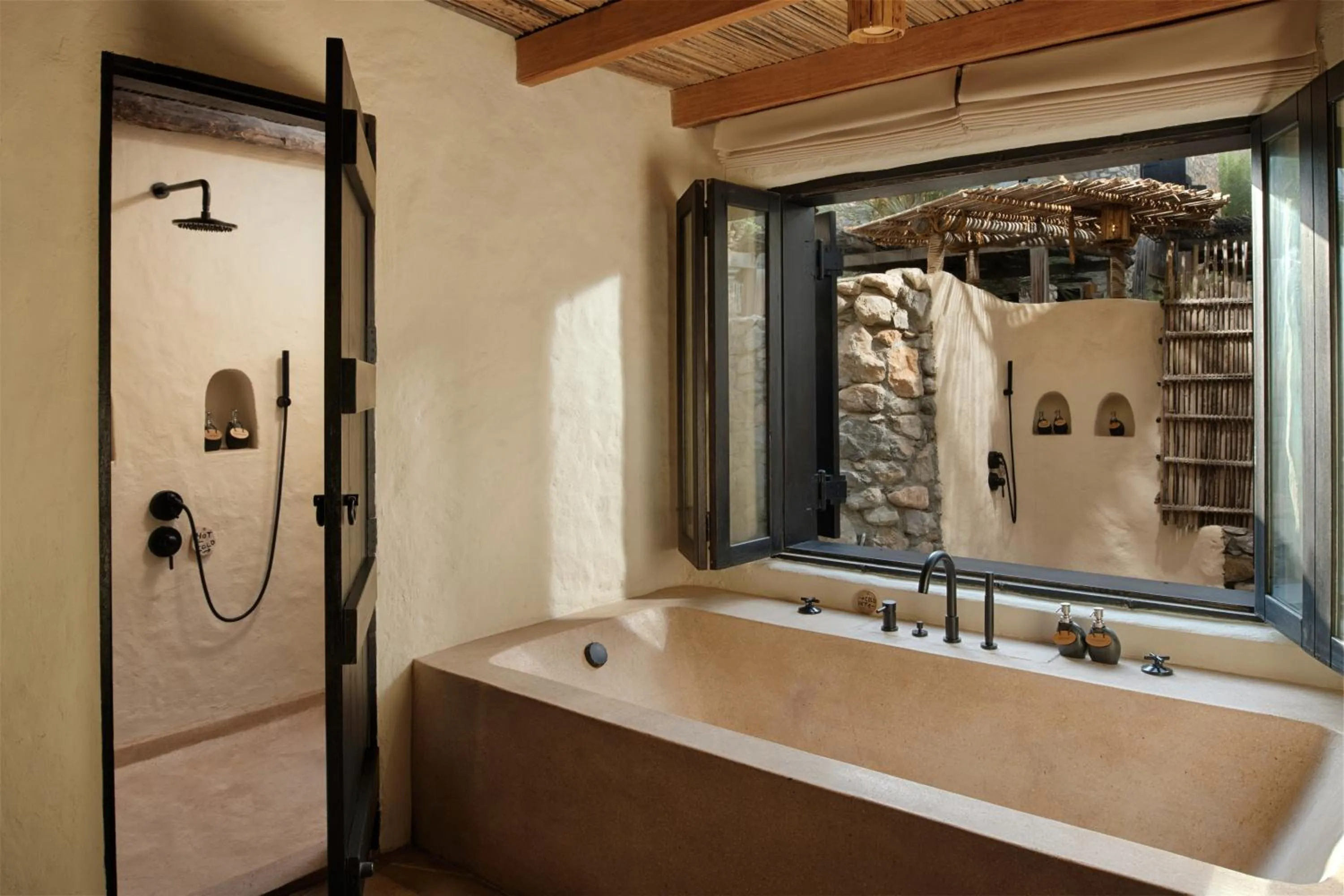 Bathroom in Six Senses Zighy Bay