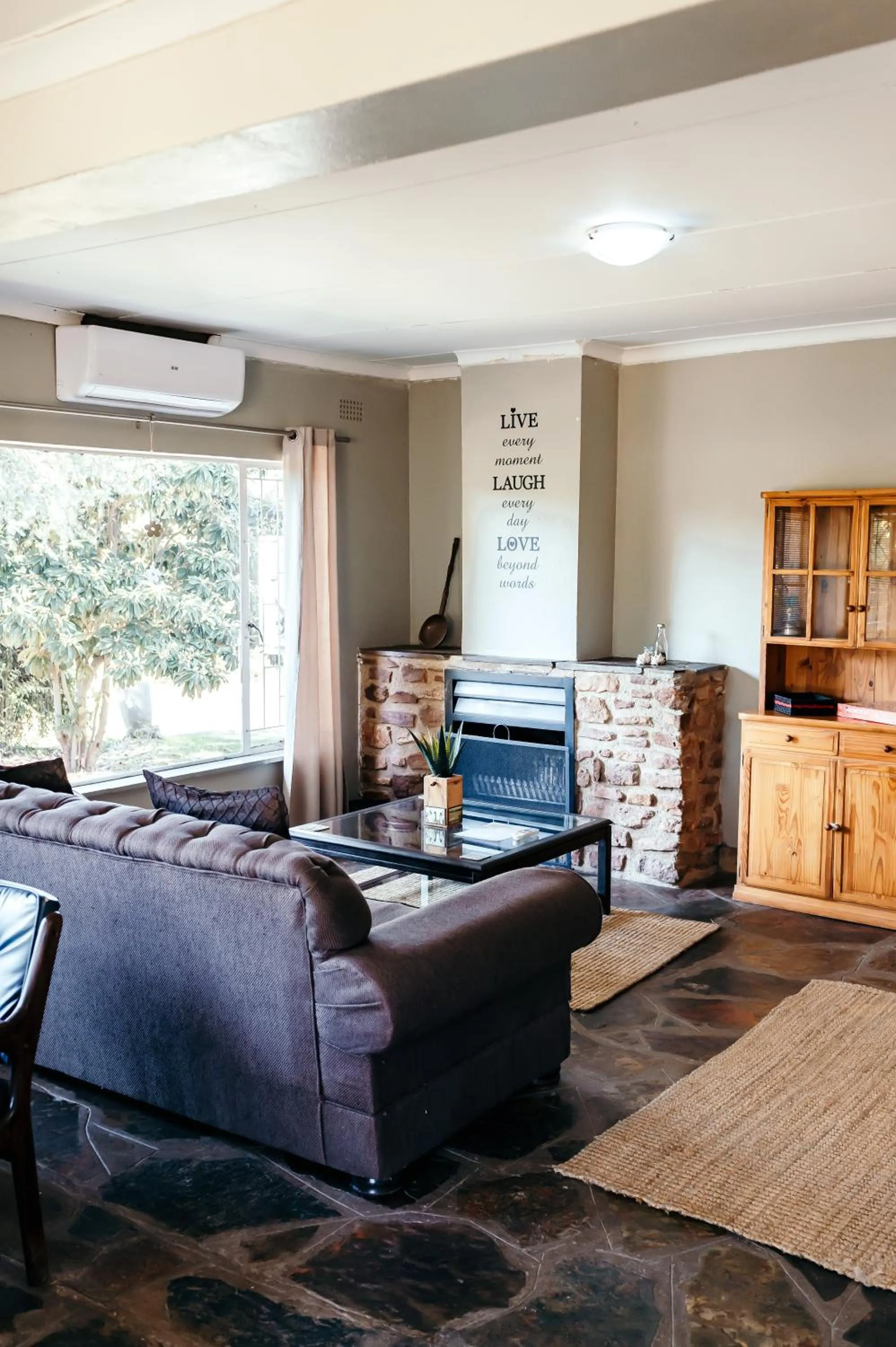 fireplace in Misty Morn Cottages