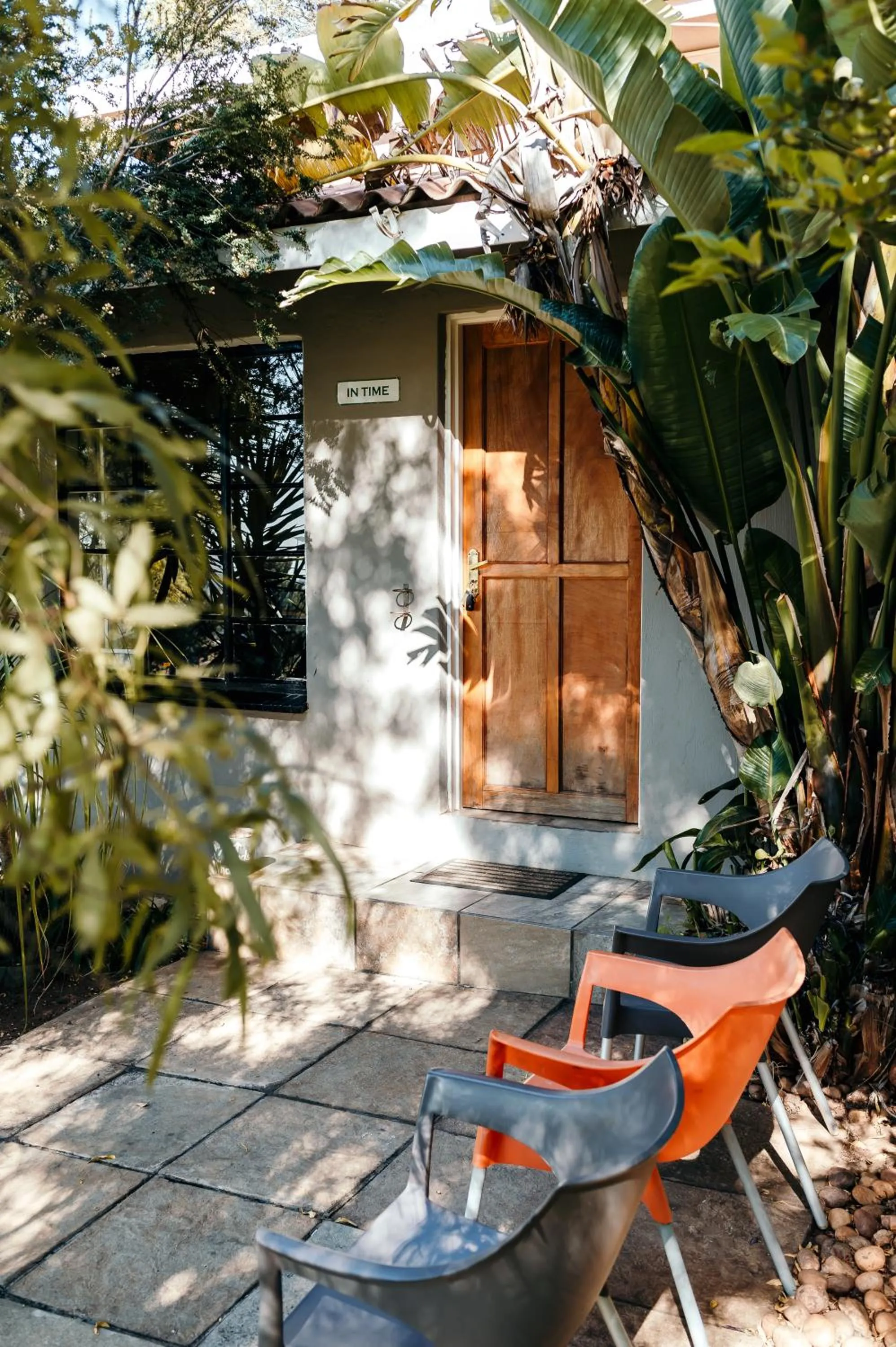 Garden view in Misty Morn Cottages