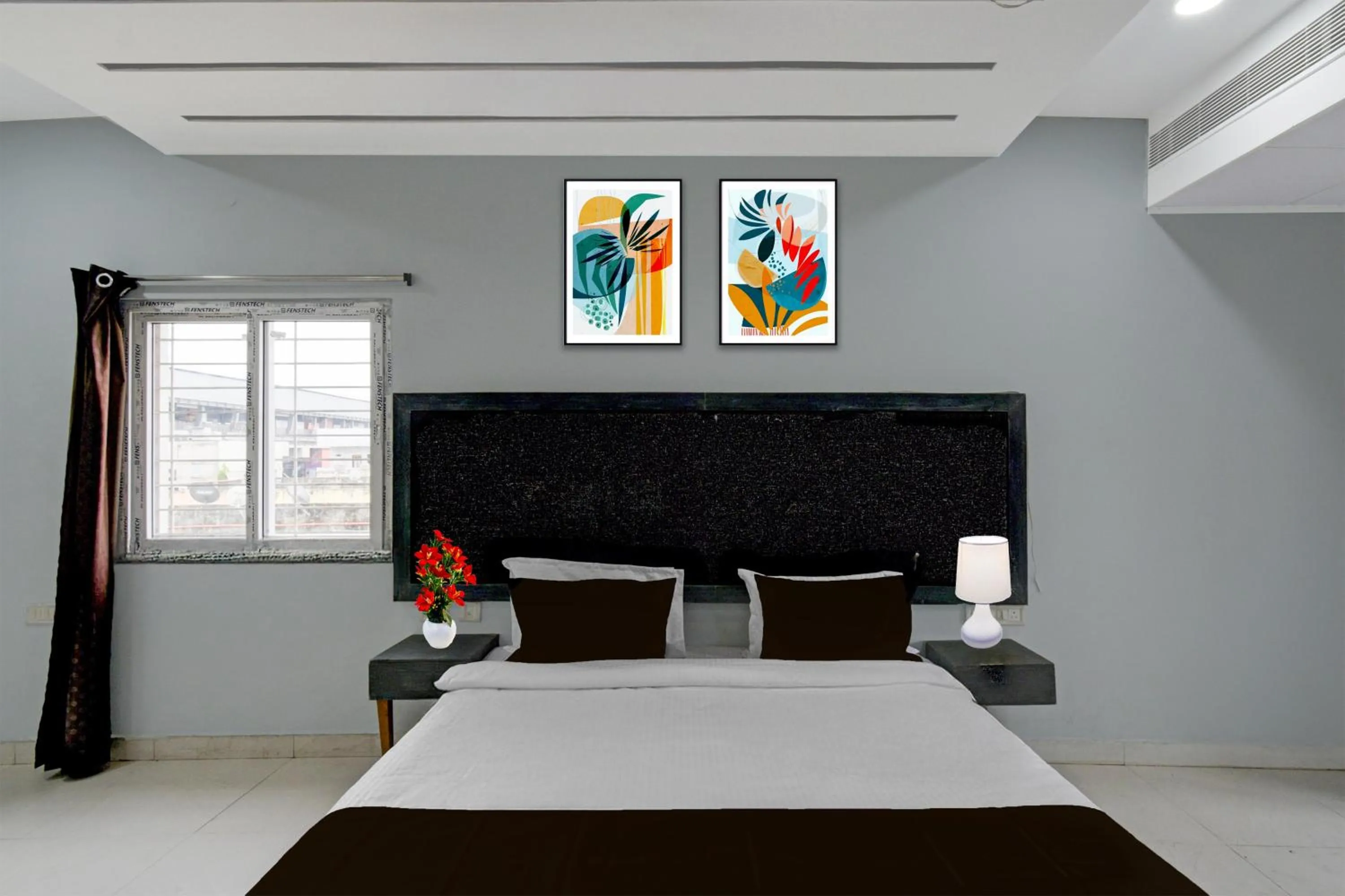 Bedroom, Bed in Hotel O Erragadda Metro Station Hyderabad Formerly Palak Residency