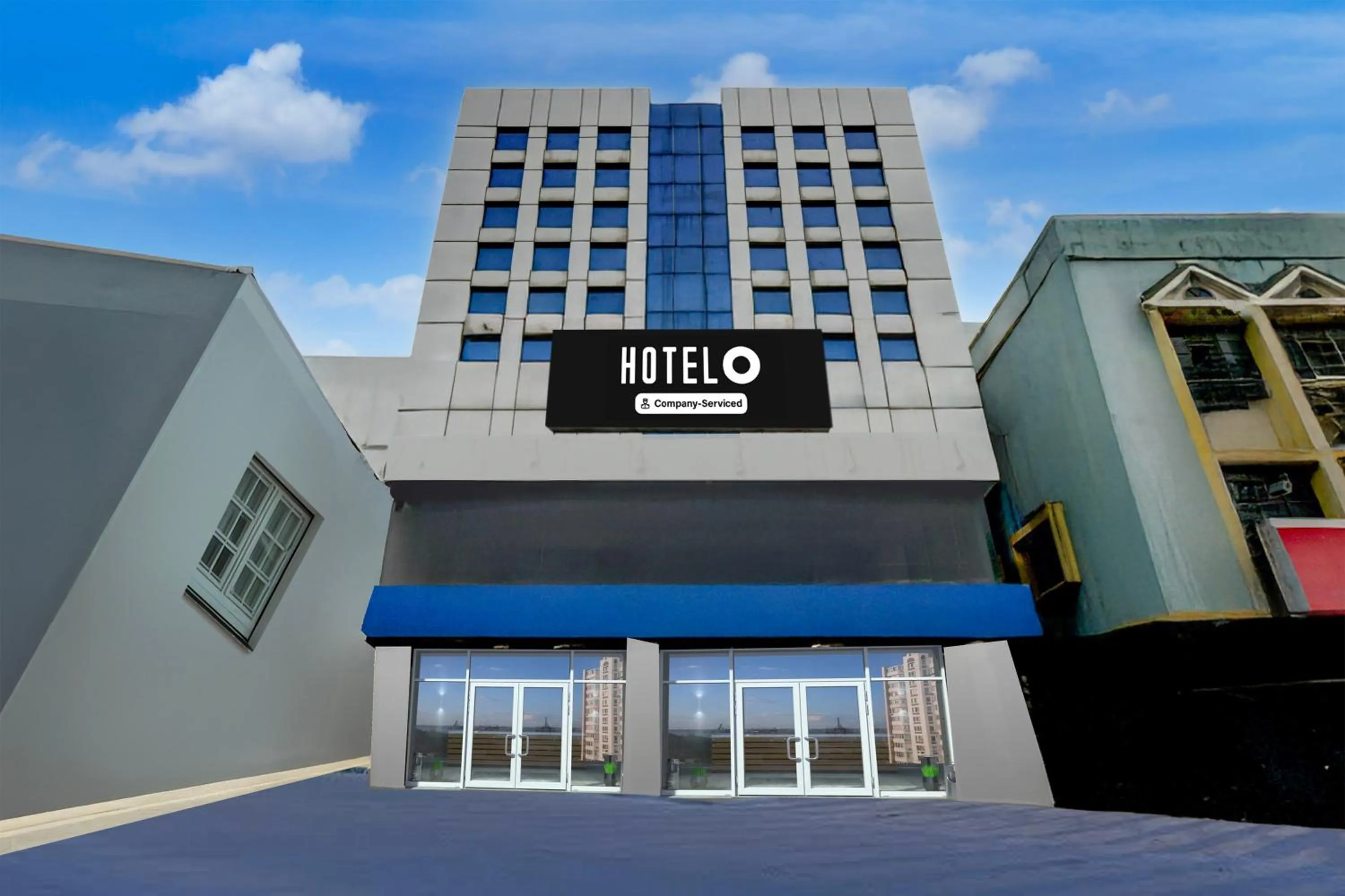 Facade/entrance in Hotel O Erragadda Metro Station Hyderabad Formerly Palak Residency