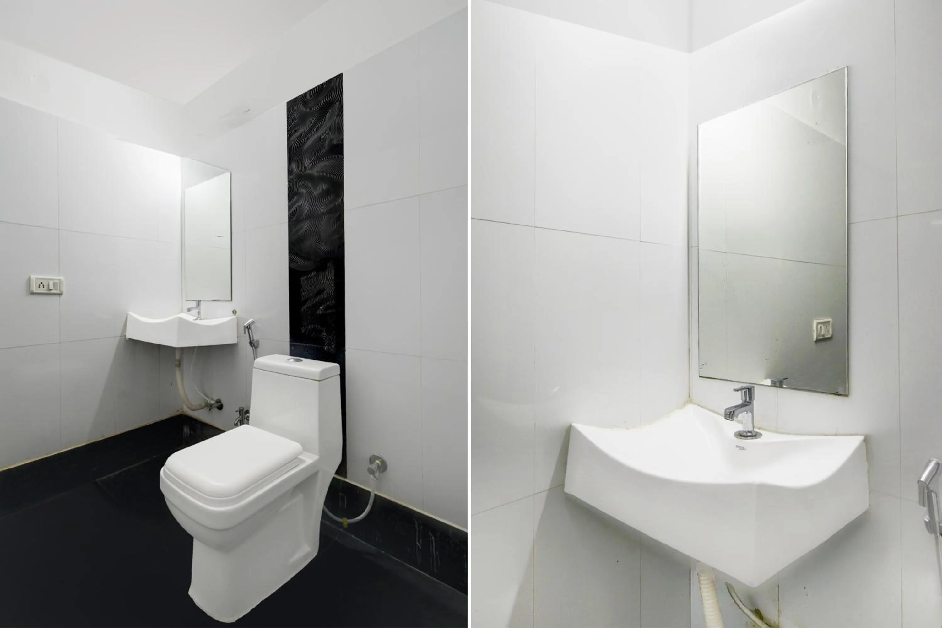 Bathroom in Hotel O Erragadda Metro Station Hyderabad Formerly Palak Residency