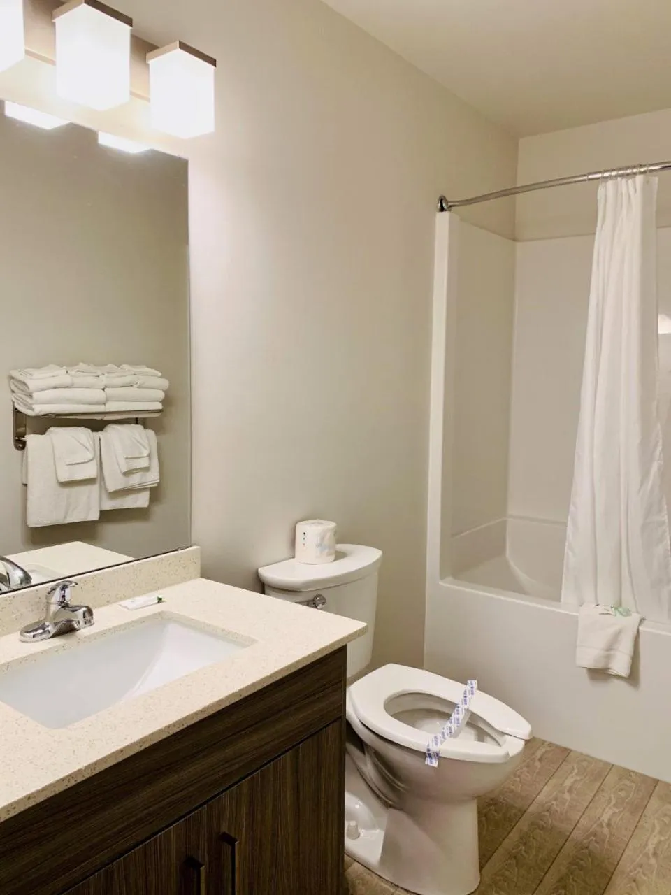 Bathroom in Traveler's Motel Penticton