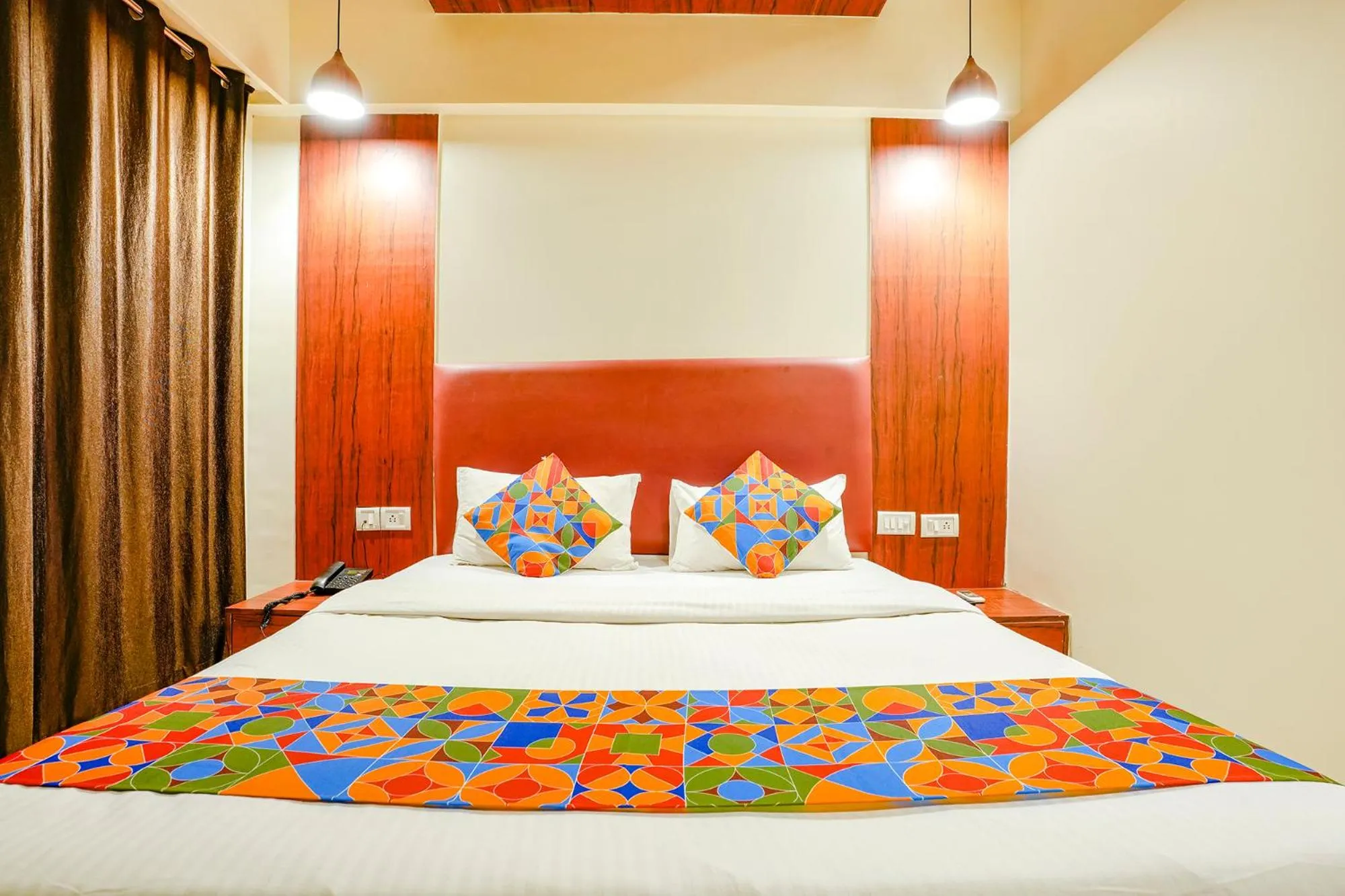 Bed in Via D69 Residency