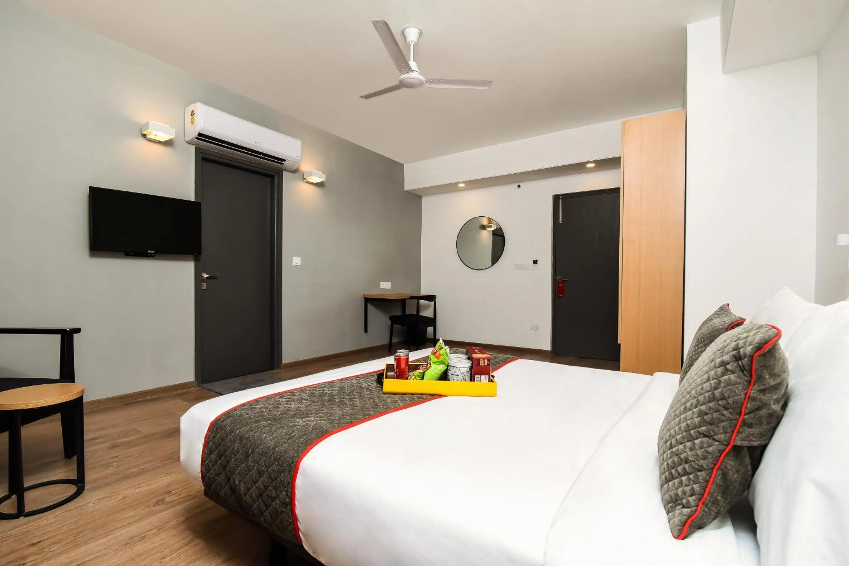 Facade/entrance, Bed in Townhouse C Scheme Ahinsa Circle