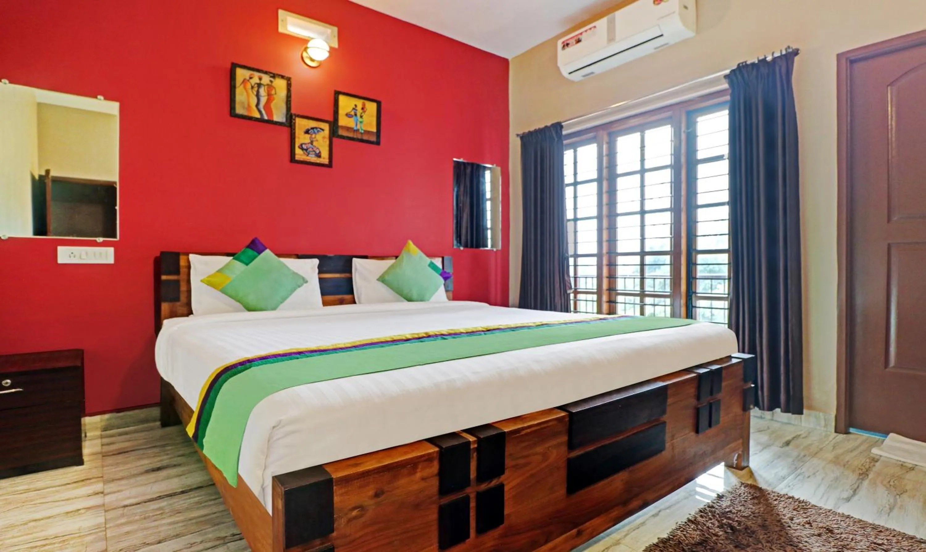 Bedroom, Bed in Treebo Avyukta Stay