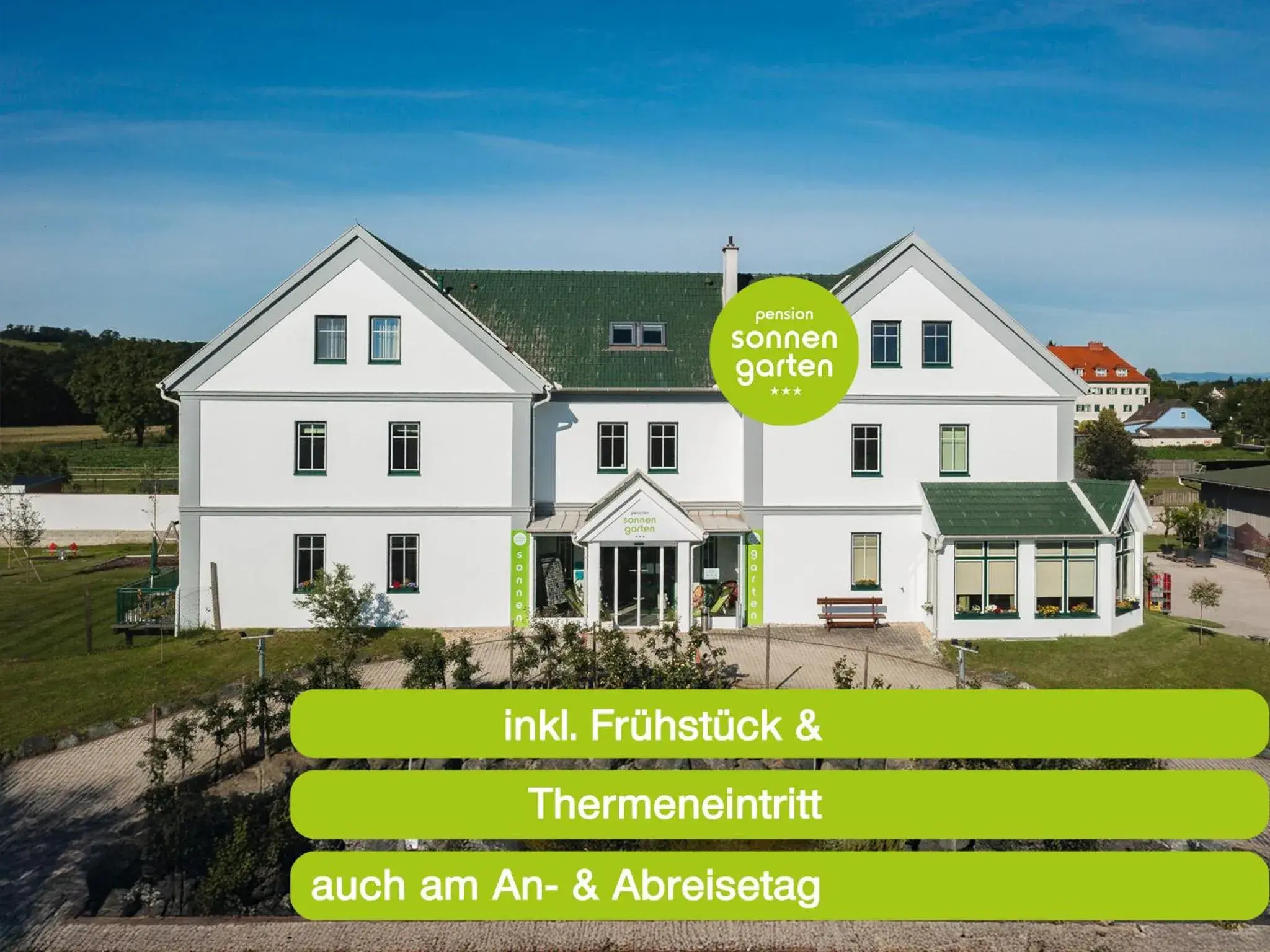 Pension Sonnengarten & Sonnentherme inklusive - auch am An- & Abreisetag! Pension Sonnengarten & Sonnentherme inklusive - auch am An- & Abreisetag!
