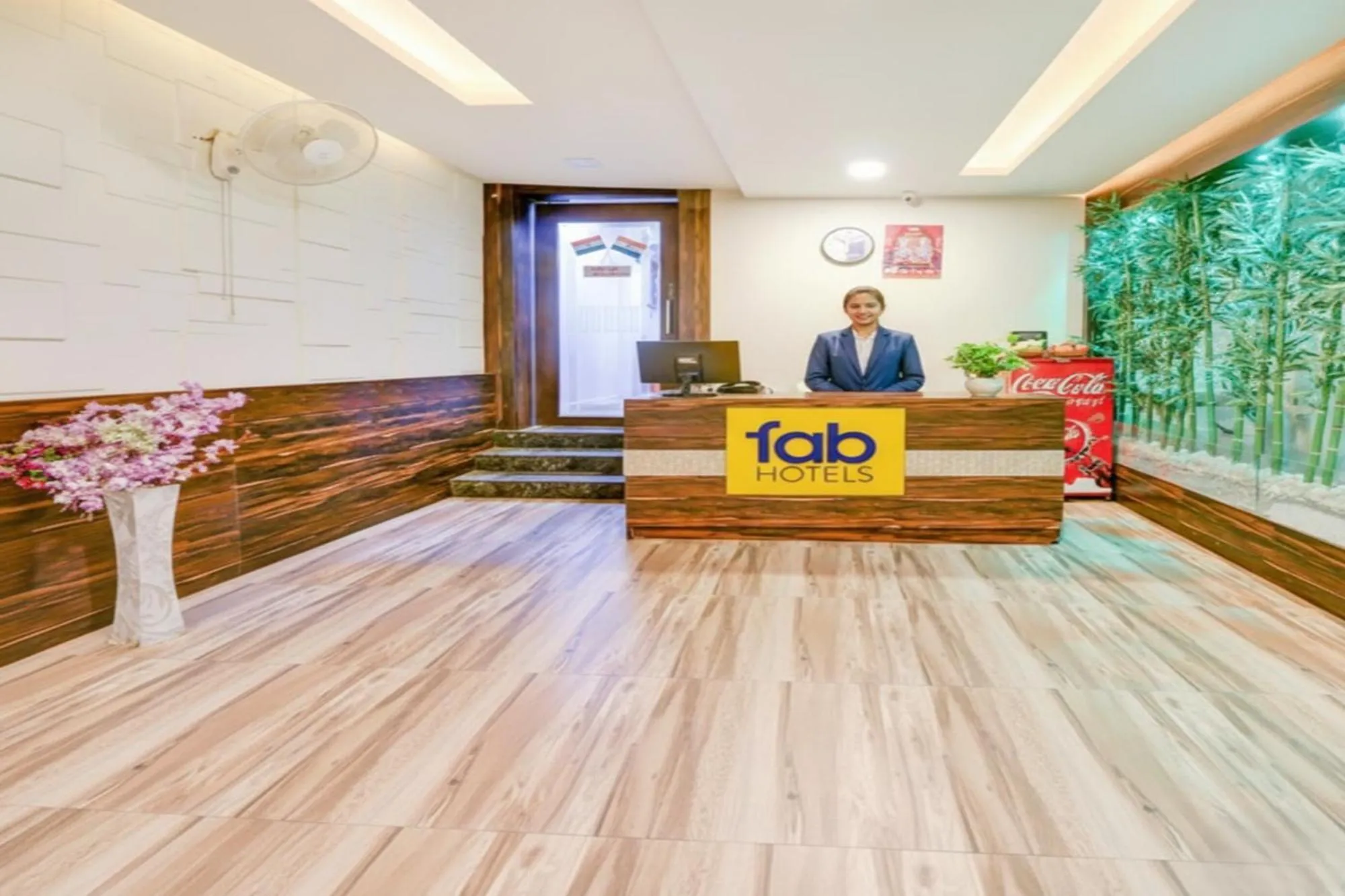 Lobby or reception in FabHotel Anandam