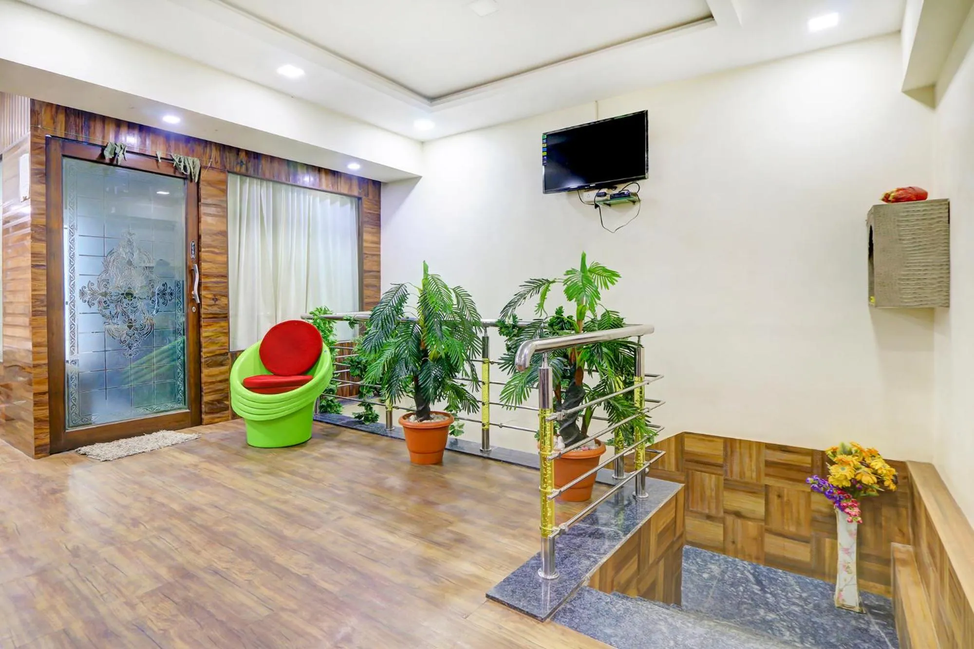 Lobby or reception in FabHotel Anandam