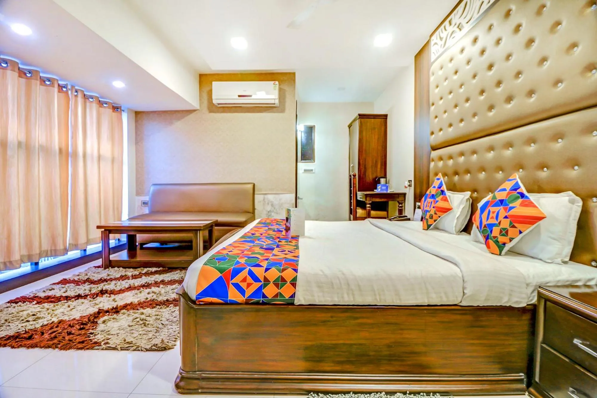 Bedroom, Bed in FabHotel Anandam