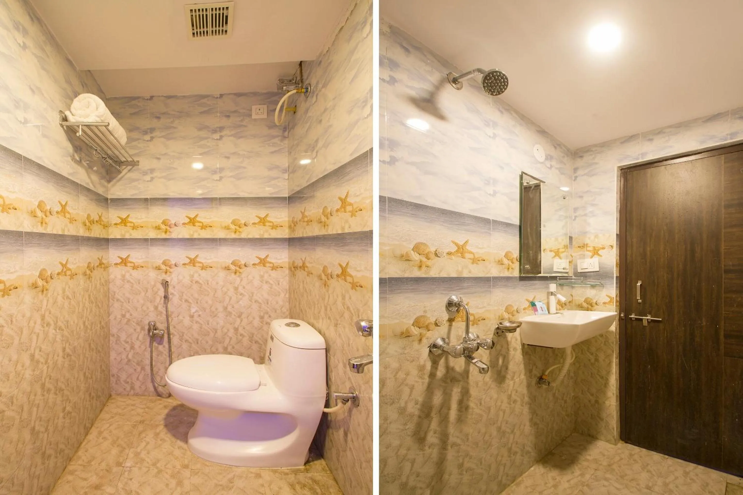 Bathroom in Capital O Wild Wings Hotel Near Omni Hospital Lane Nagole main road