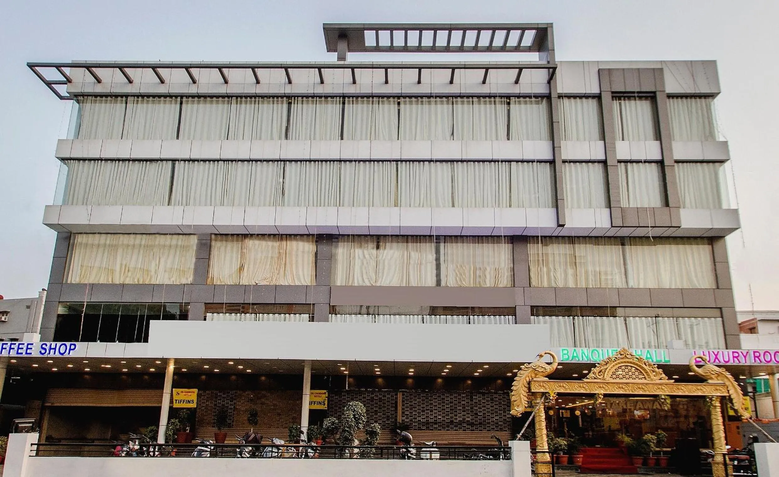 Facade/entrance in Capital O Wild Wings Hotel Near Omni Hospital Lane Nagole main road