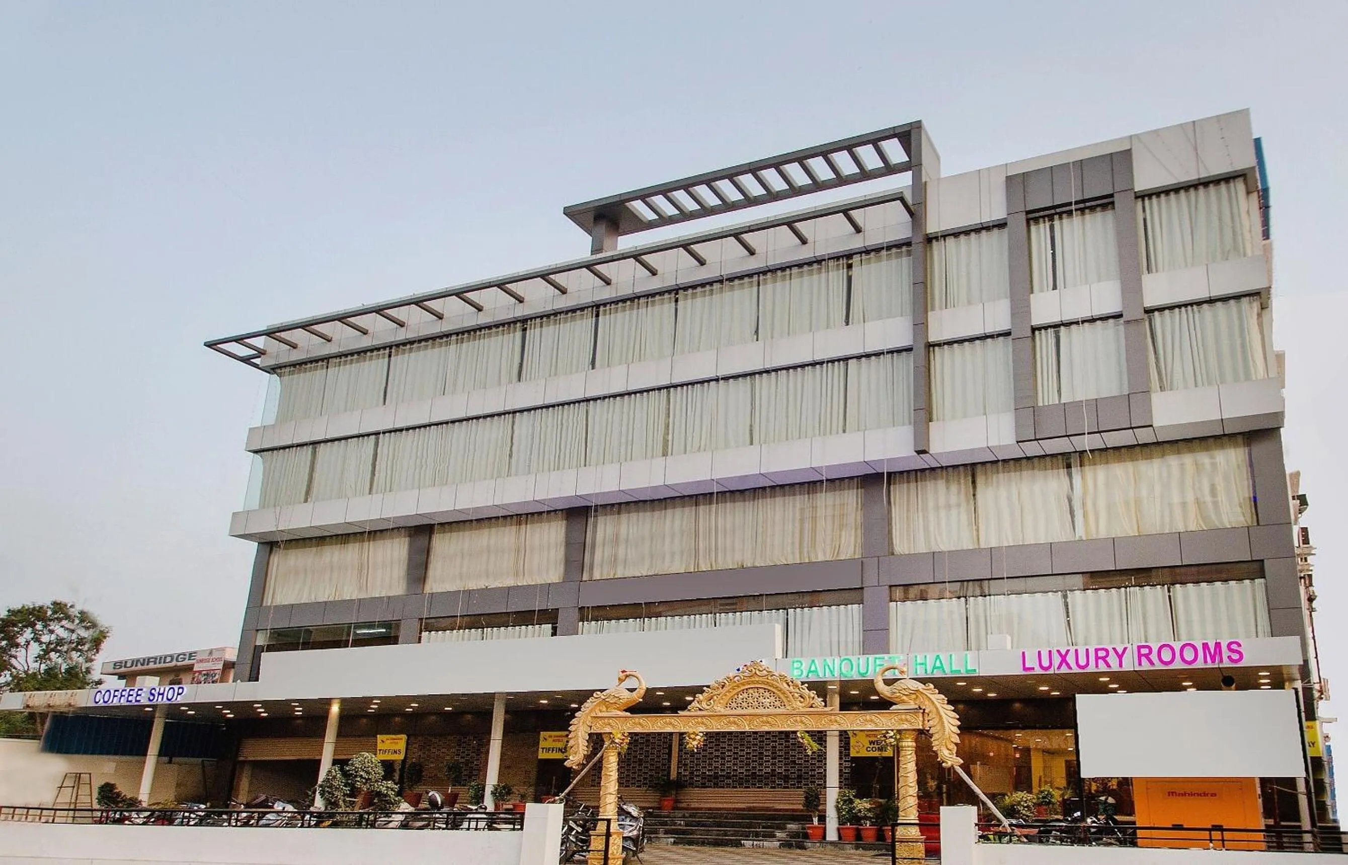 Facade/entrance in Capital O Wild Wings Hotel Near Omni Hospital Lane Nagole main road