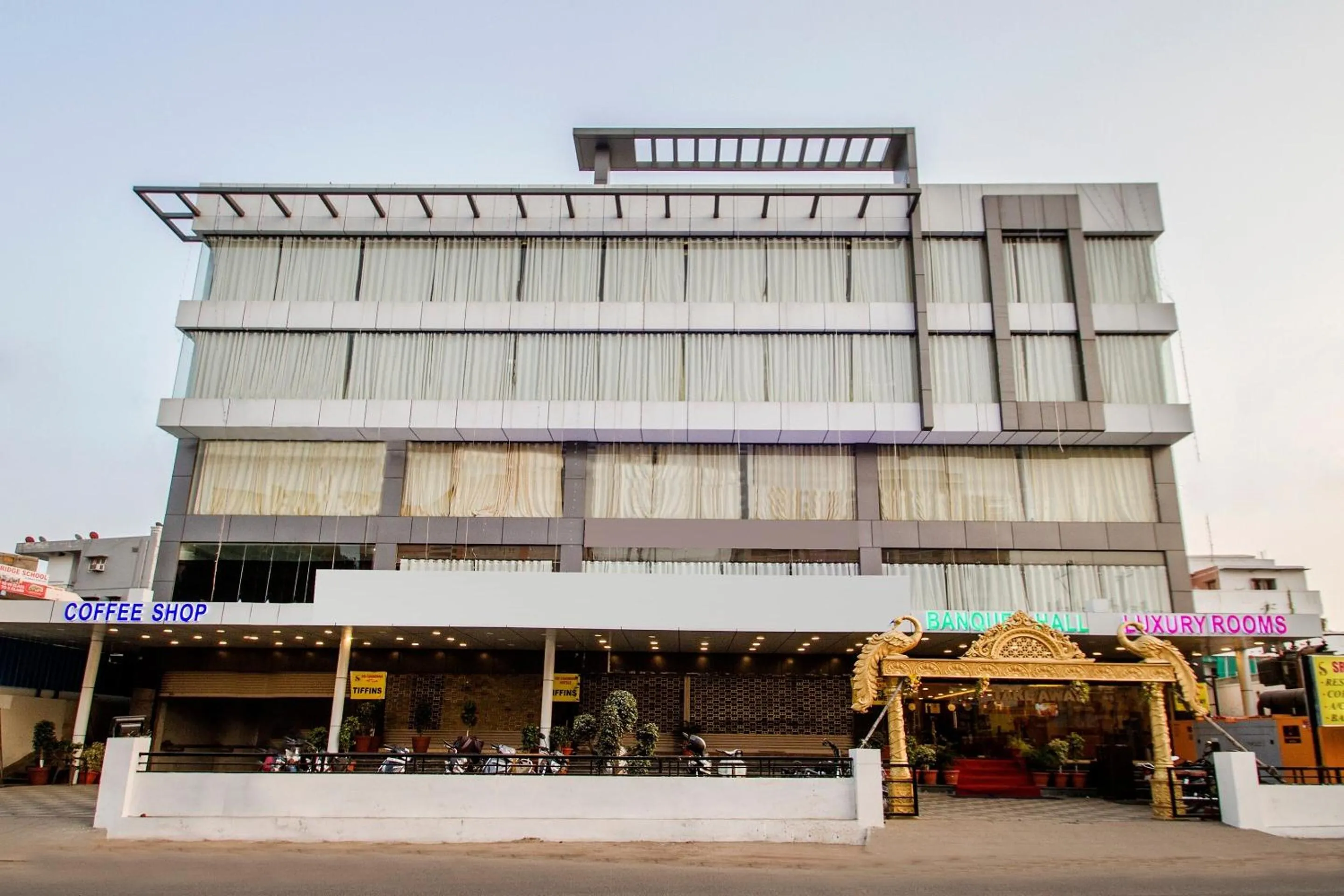 Facade/entrance in Capital O Wild Wings Hotel Near Omni Hospital Lane Nagole main road
