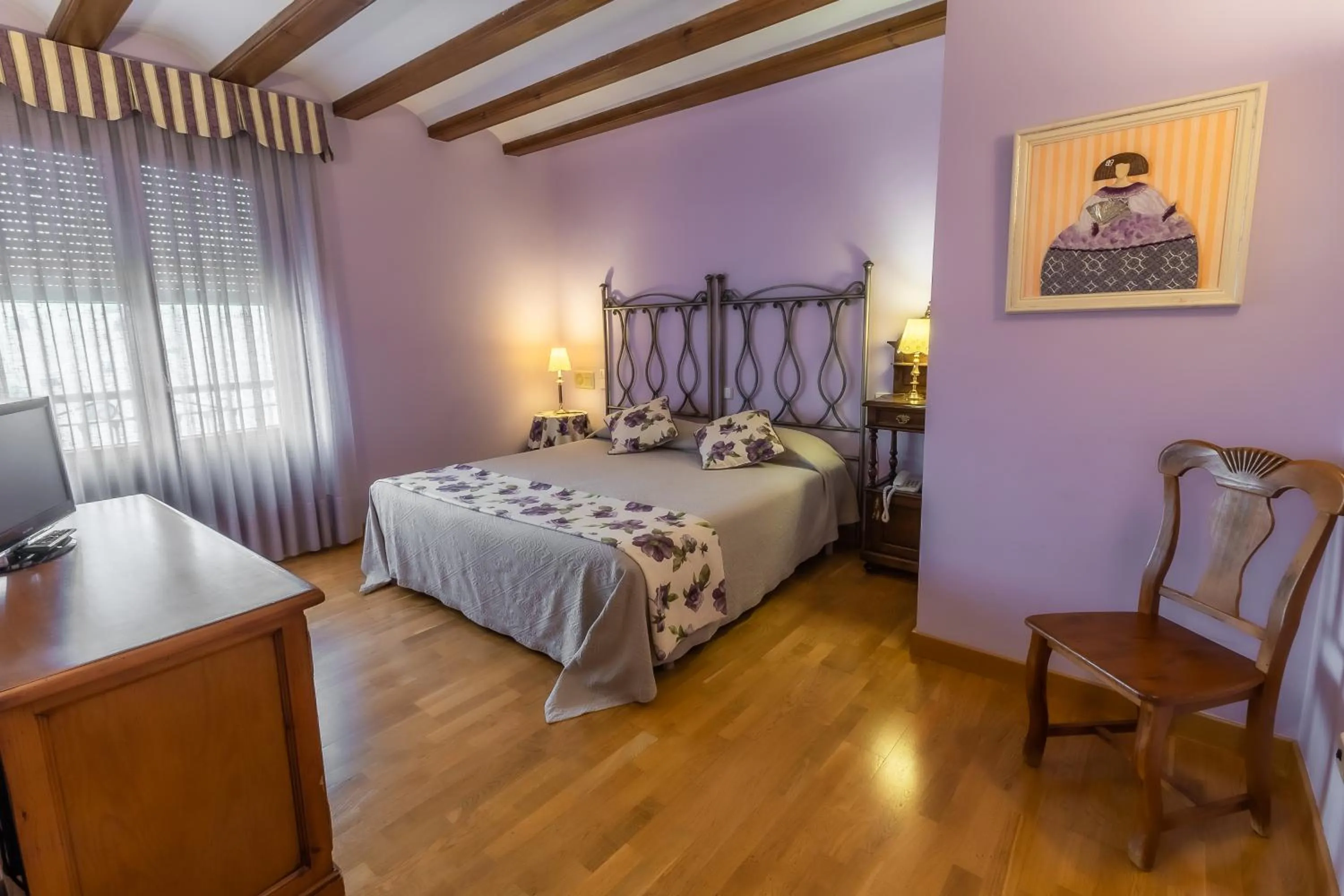 Bedroom, Bed in Hotel Puerta Sepúlveda