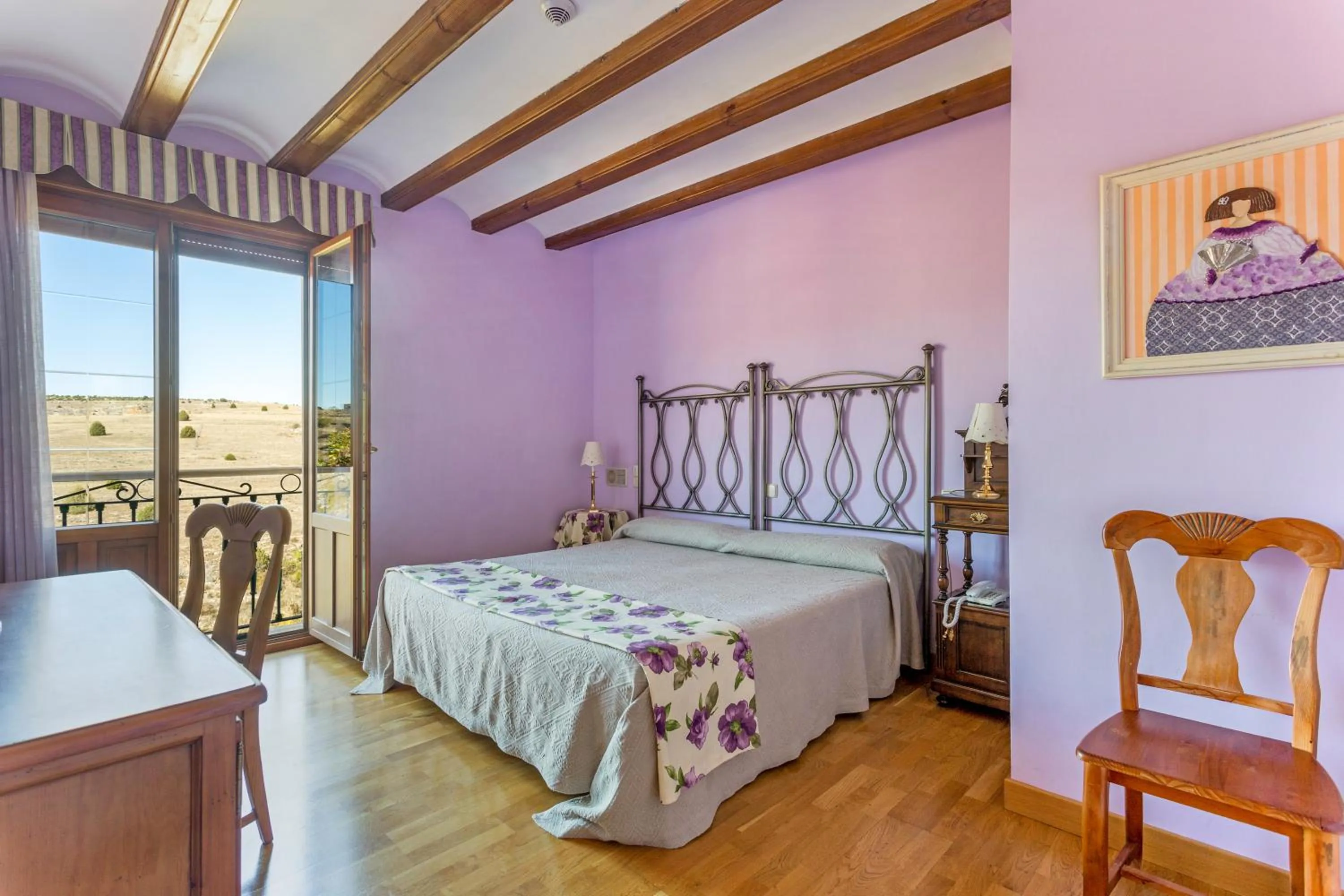 Bed in Hotel Puerta Sepúlveda