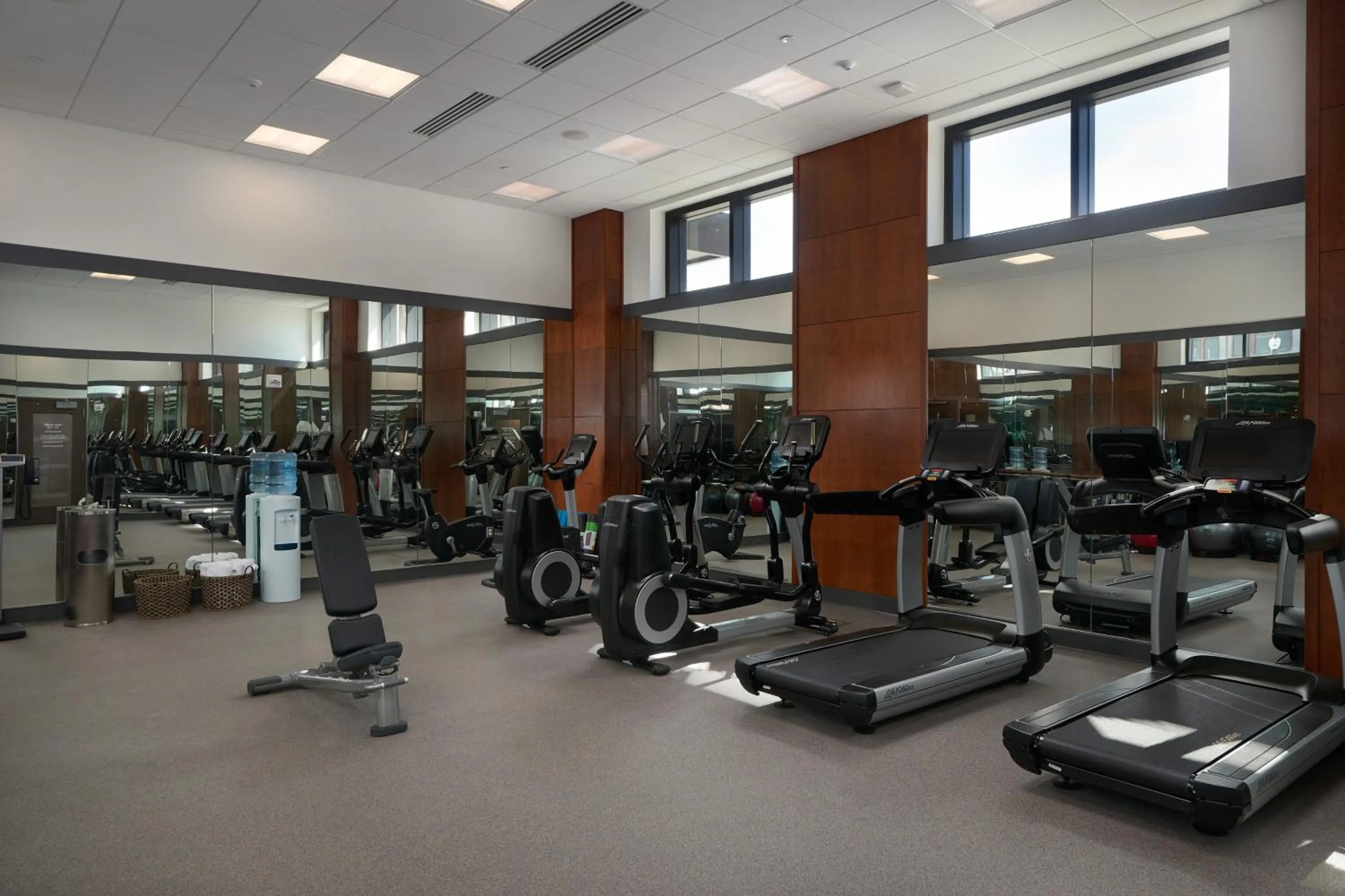 Fitness centre/facilities in The Merrill Hotel & Conference Center, Muscatine, a Tribute Portfolio Hotel