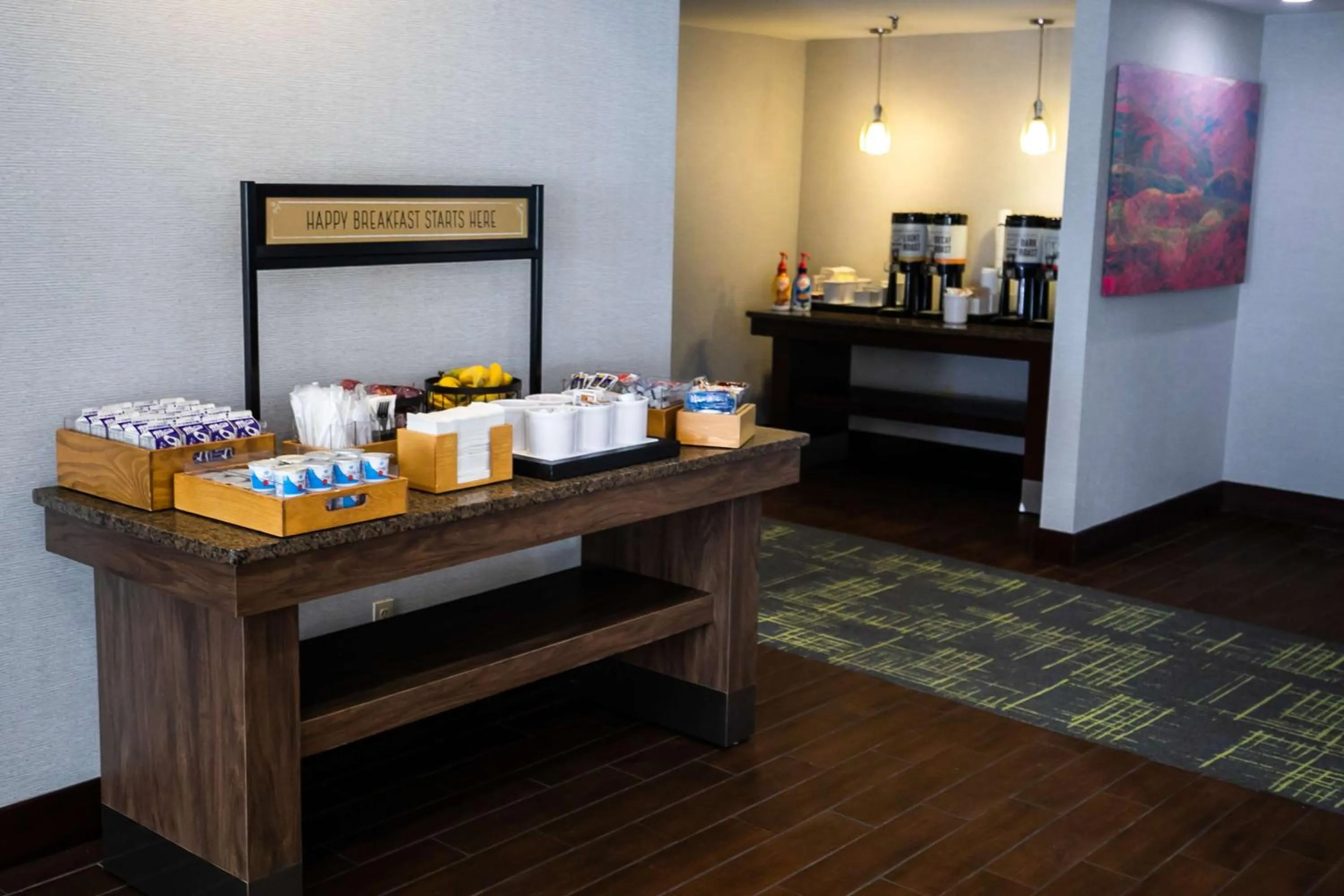 Breakfast in Hampton Inn Pickwick Dam-At Shiloh Falls